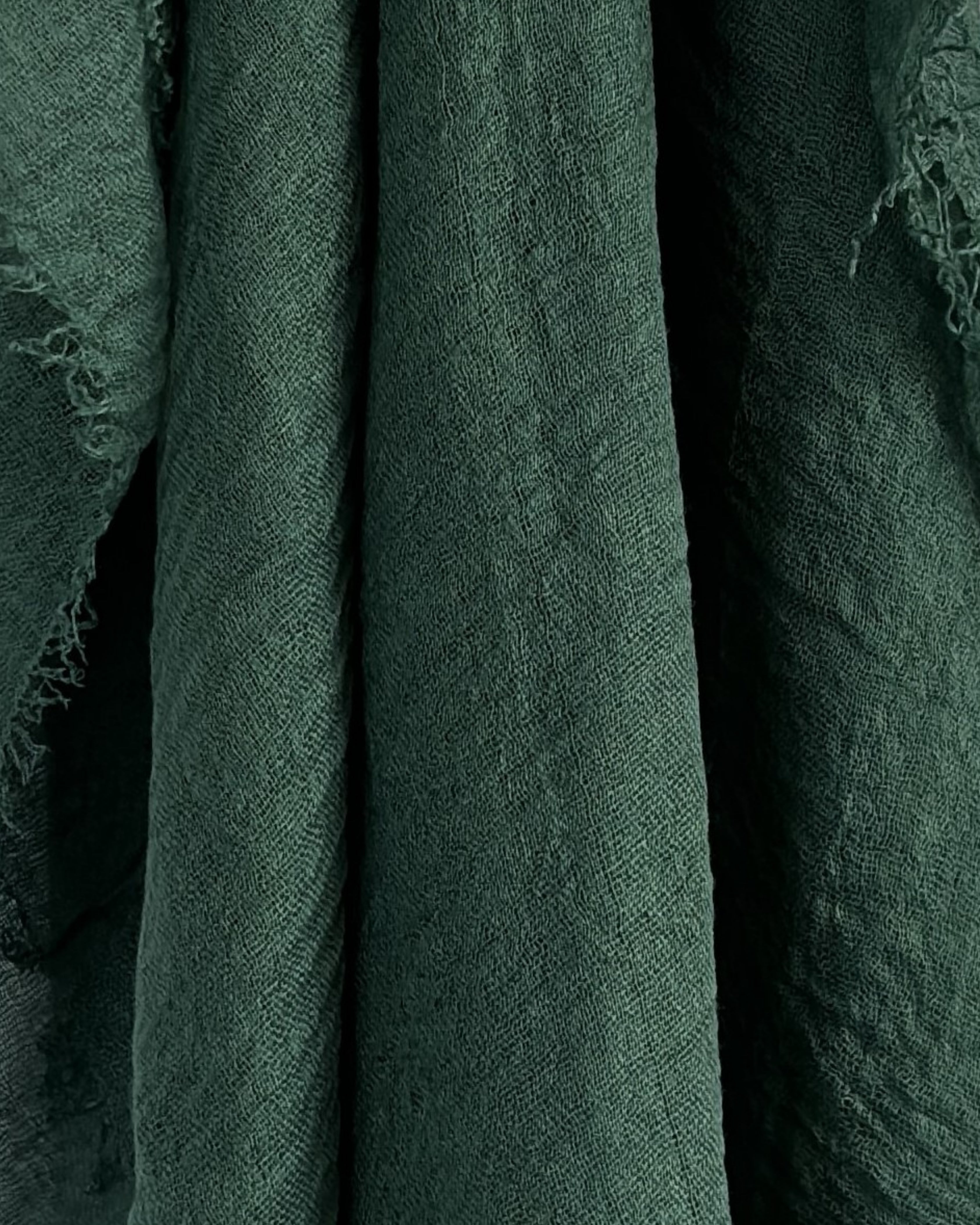 Crinkle Cotton Hijab - Mossy Emerald