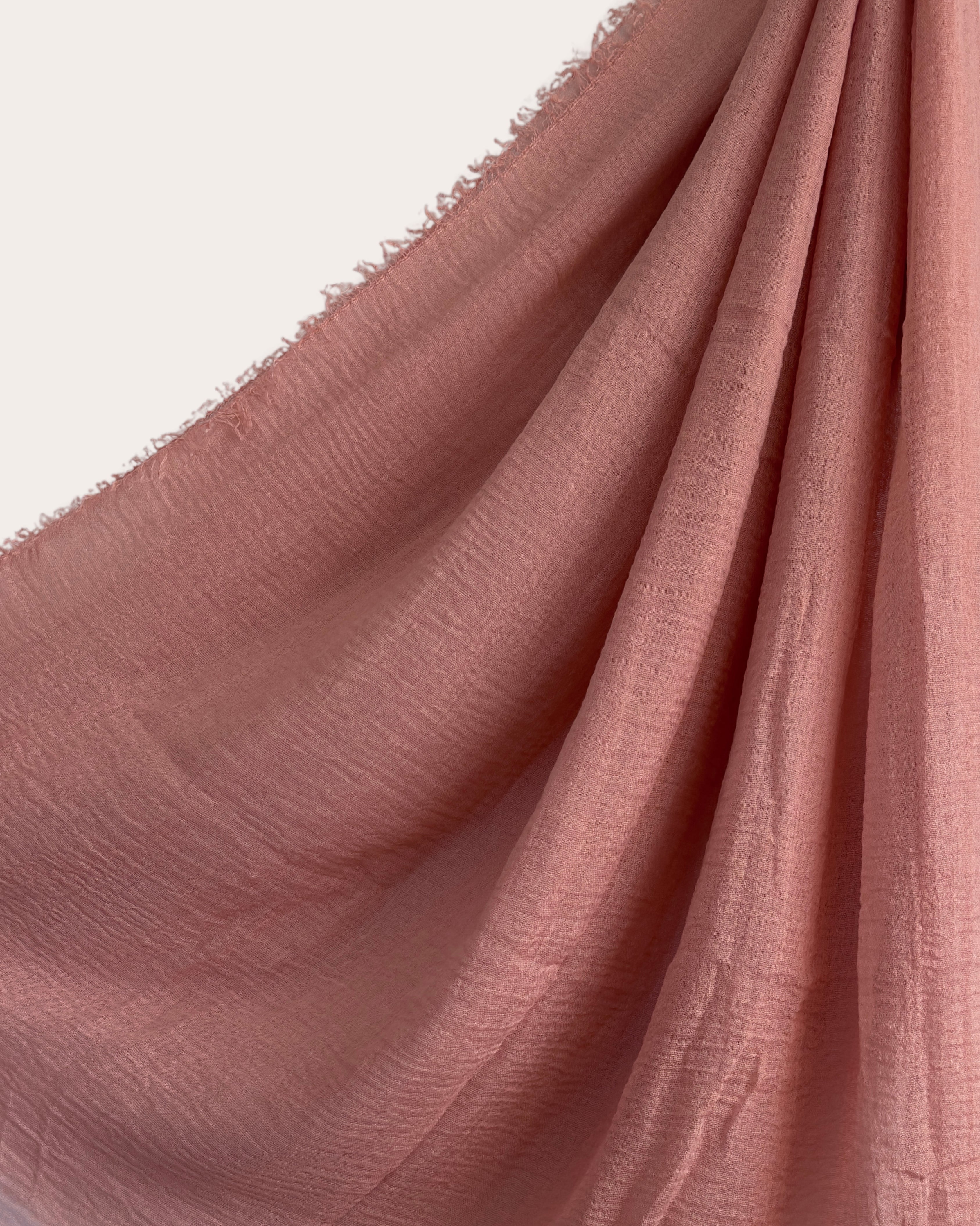 Crinkle Cotton Hijab - Apricot Breeze