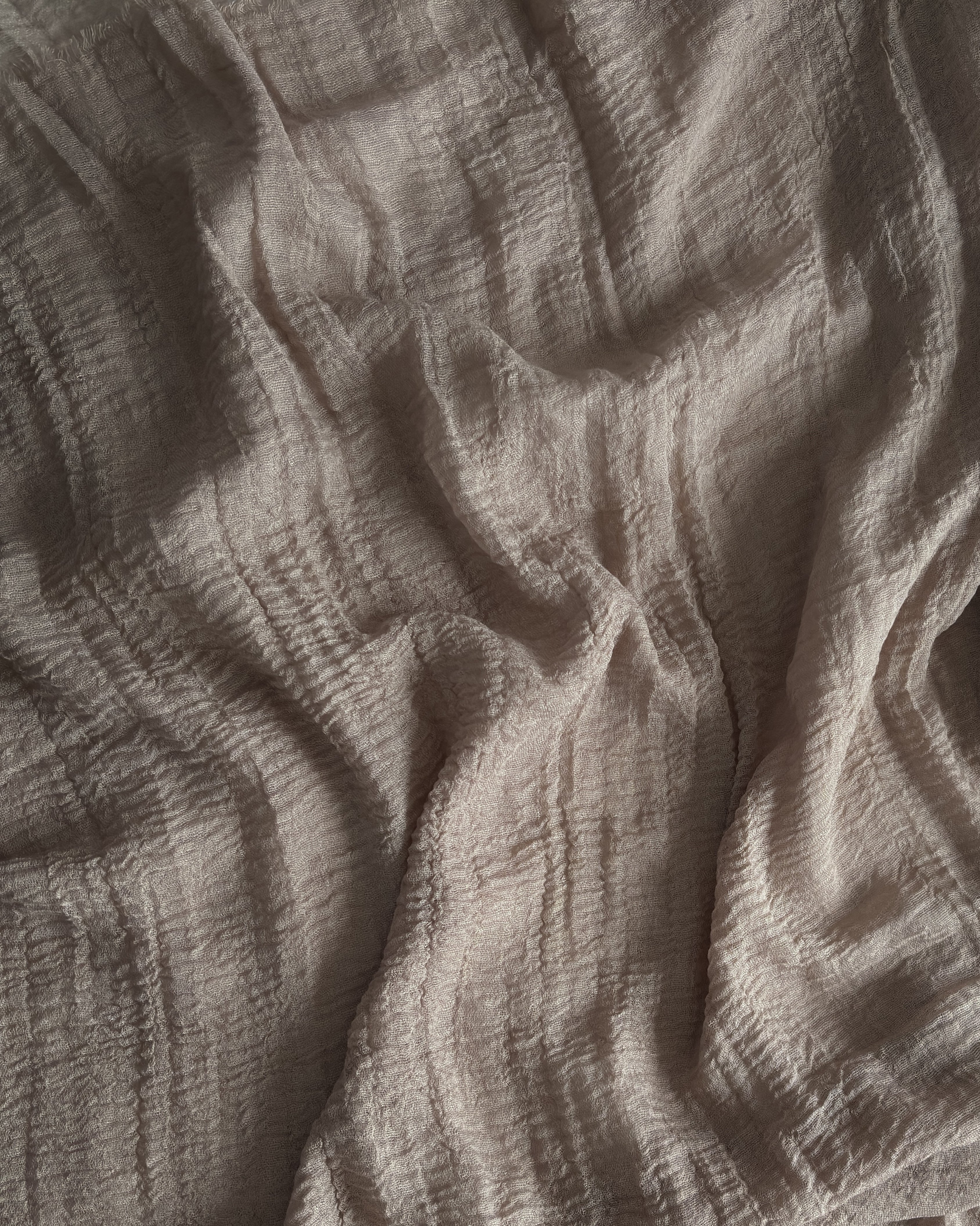 Crinkle Cotton Hijab - Antique Taupe