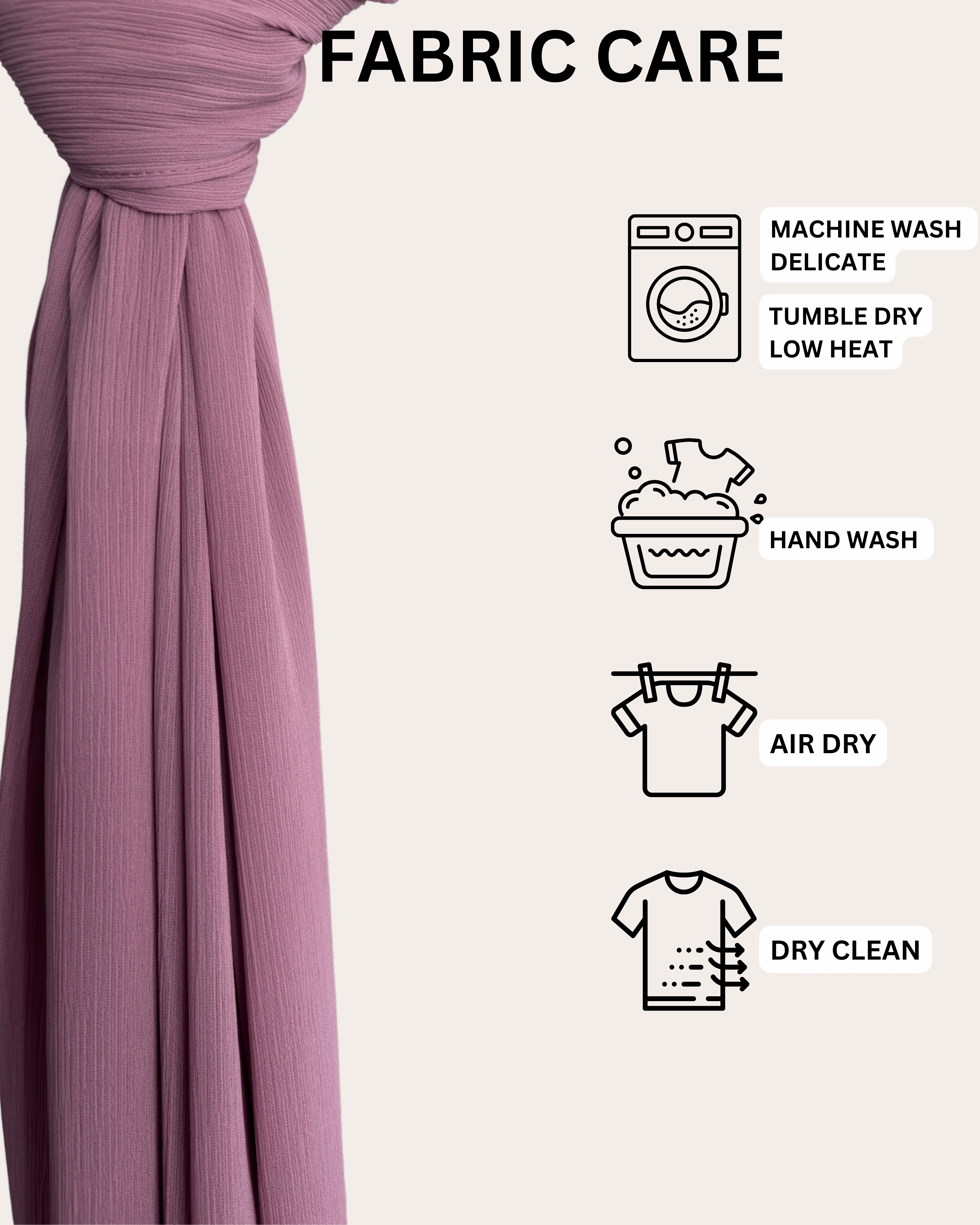 Crinkle Chiffon Hijab - Blossom Grace