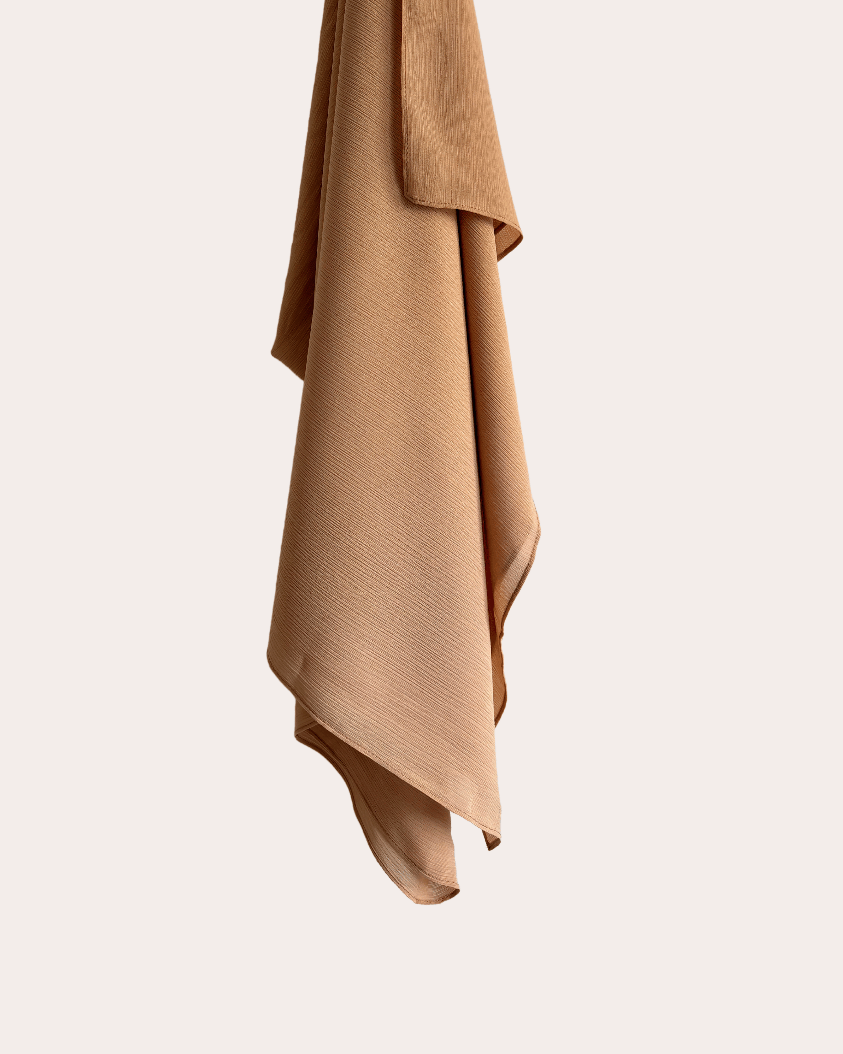 Crinkle Chiffon Hijab - Caramel Serenade