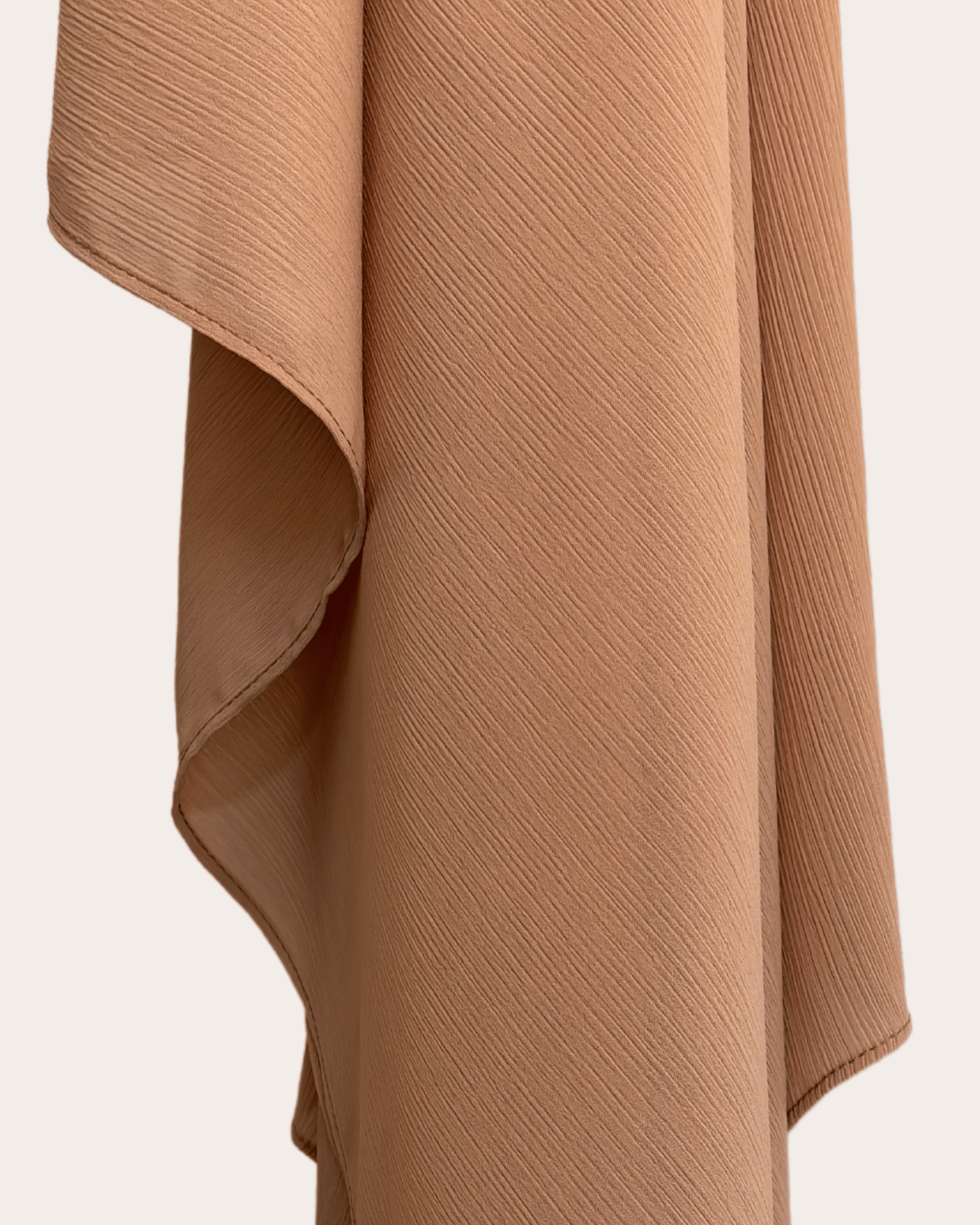Crinkle Chiffon Hijab - Caramel Serenade