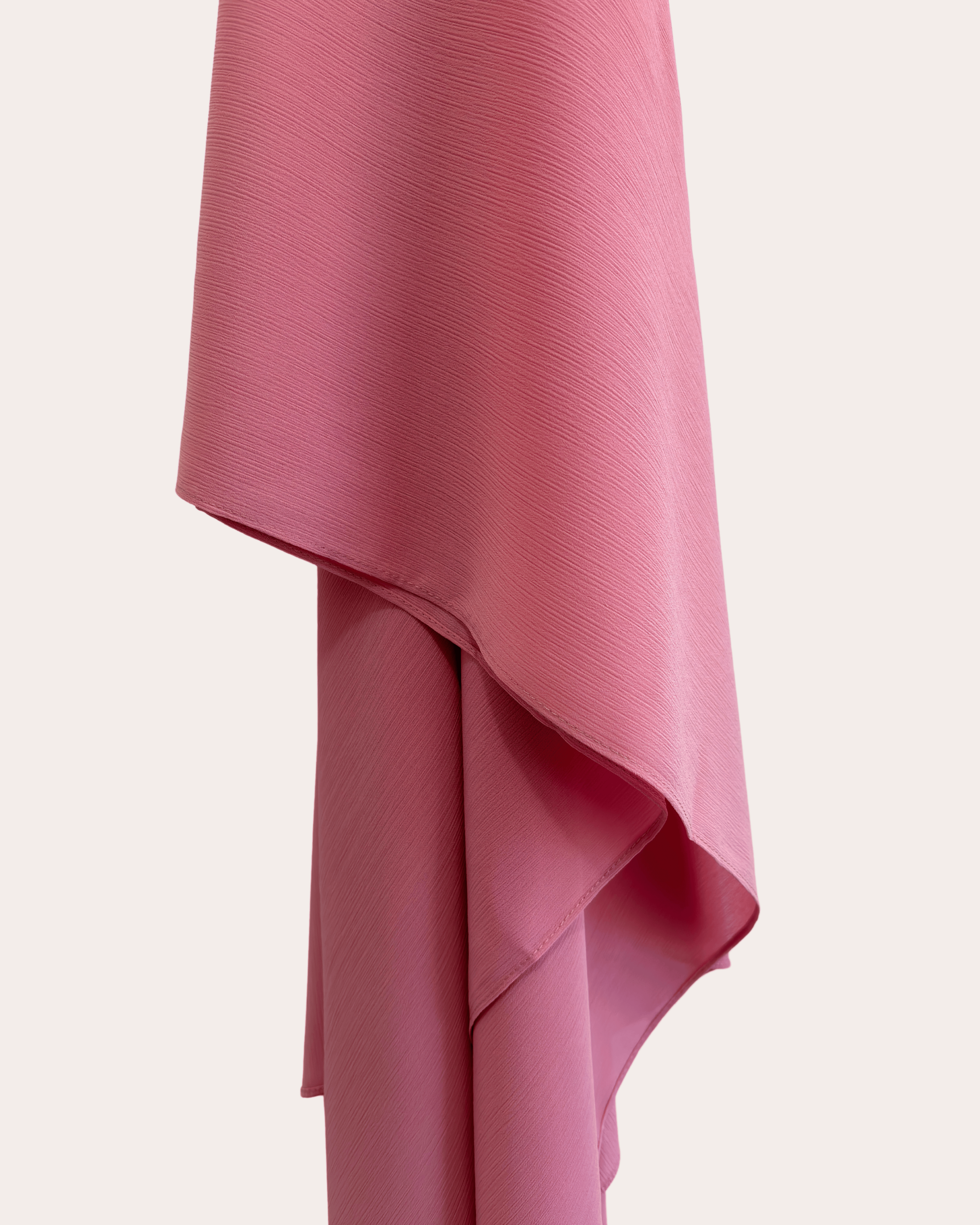 Crinkle Chiffon Hijab - Cotton Candy Blush