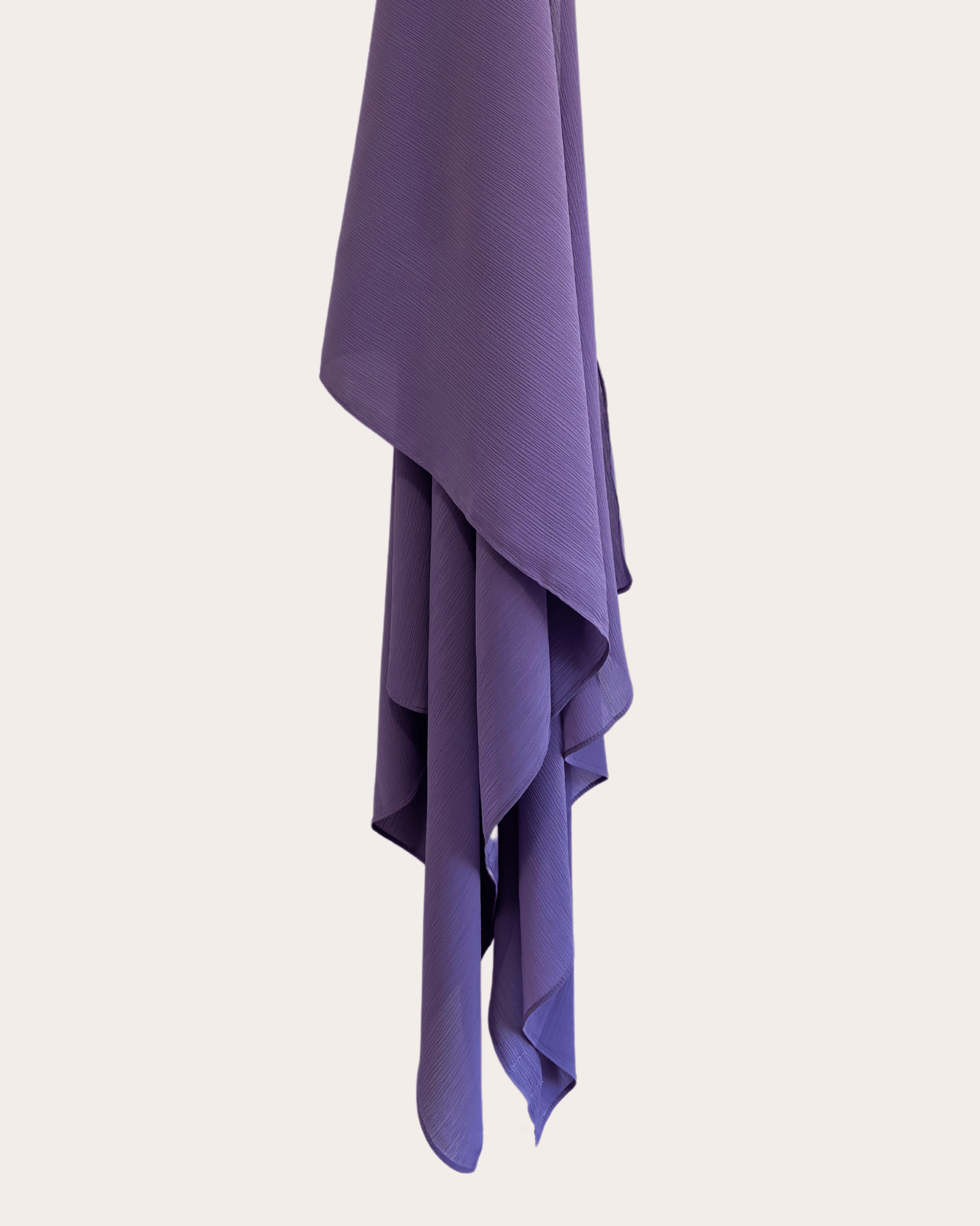 Crinkle Chiffon Hijab - Mauve Meadows