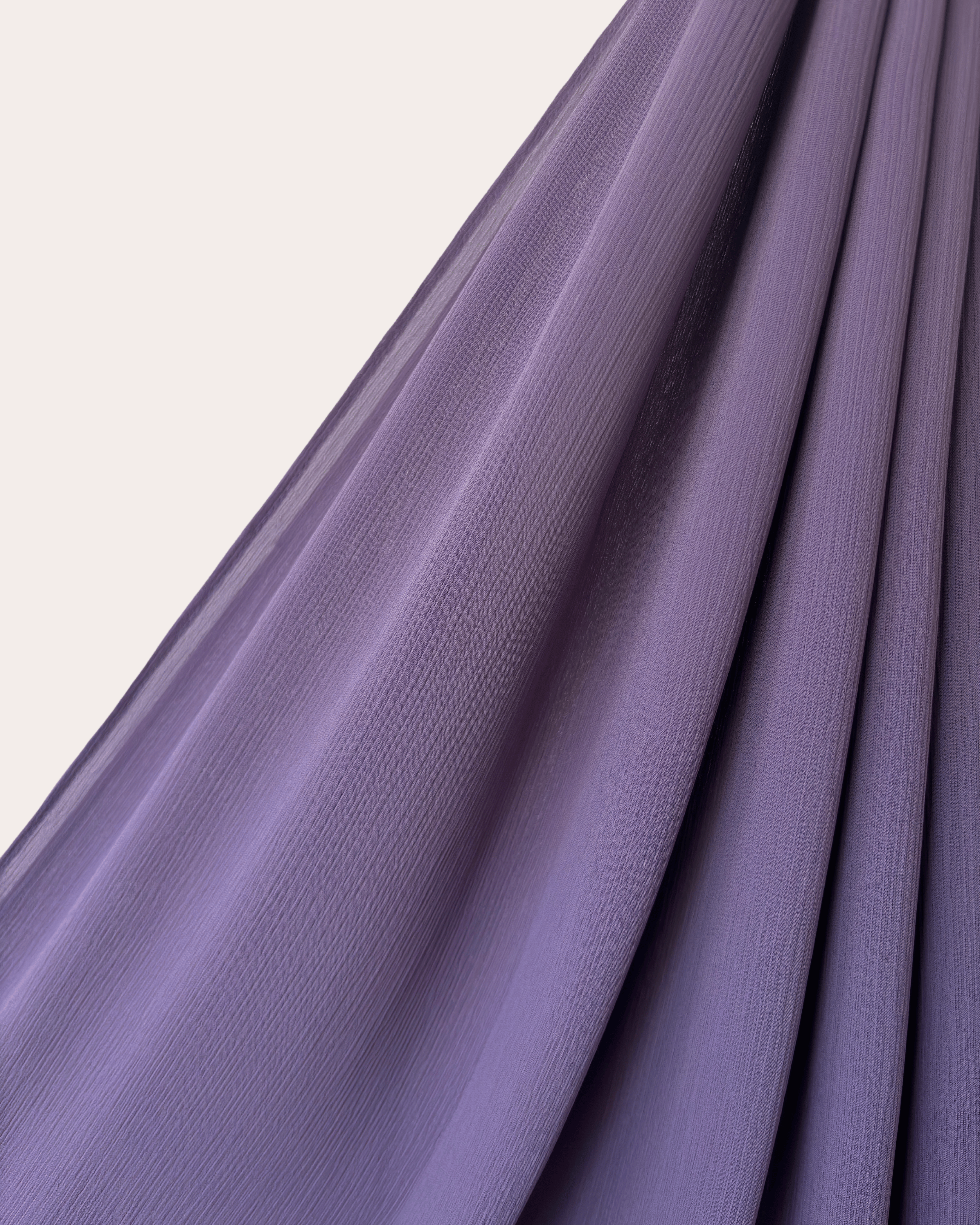 Crinkle Chiffon Hijab - Mauve Meadows