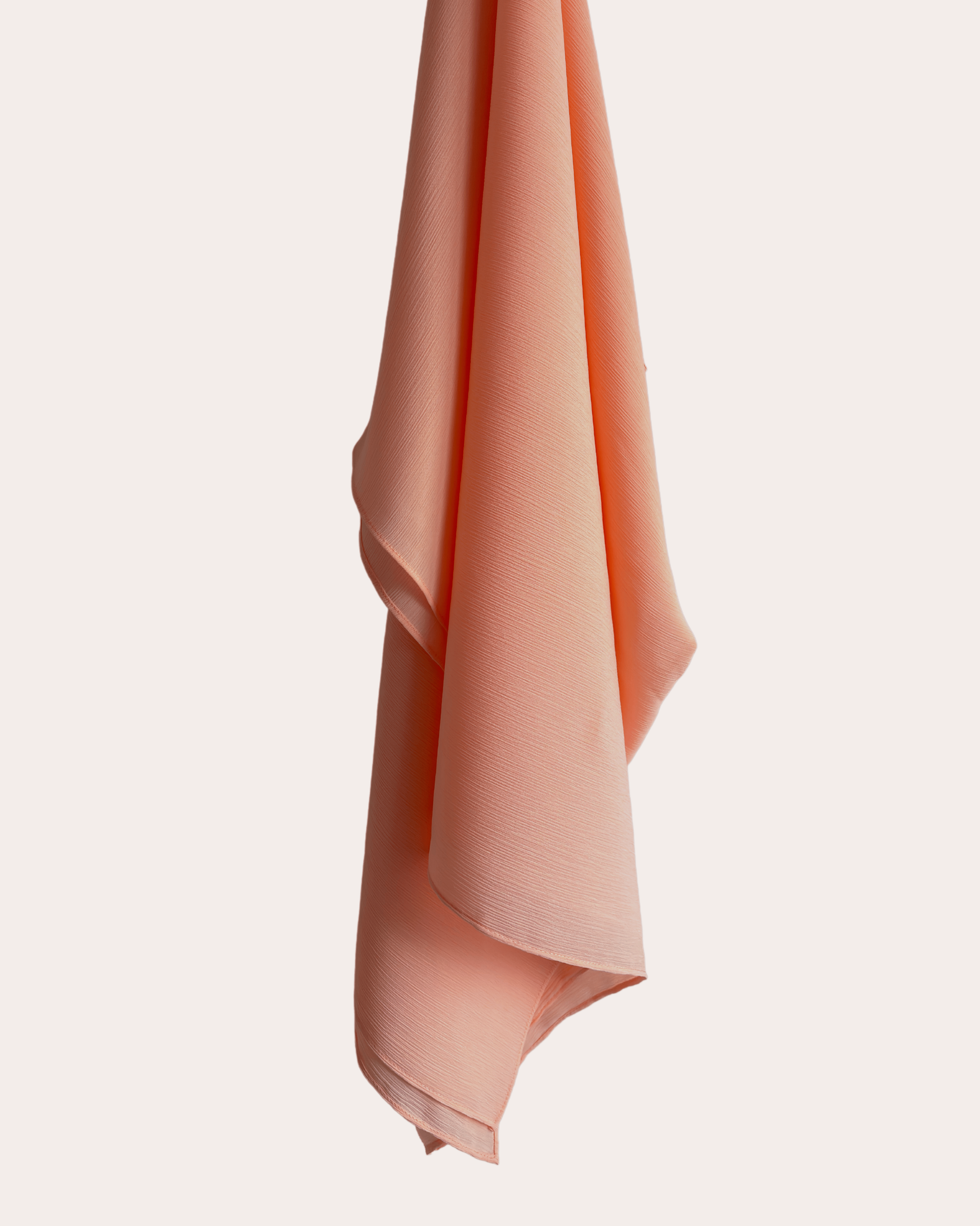 Crinkle Chiffon Hijab - Peachy Serenity