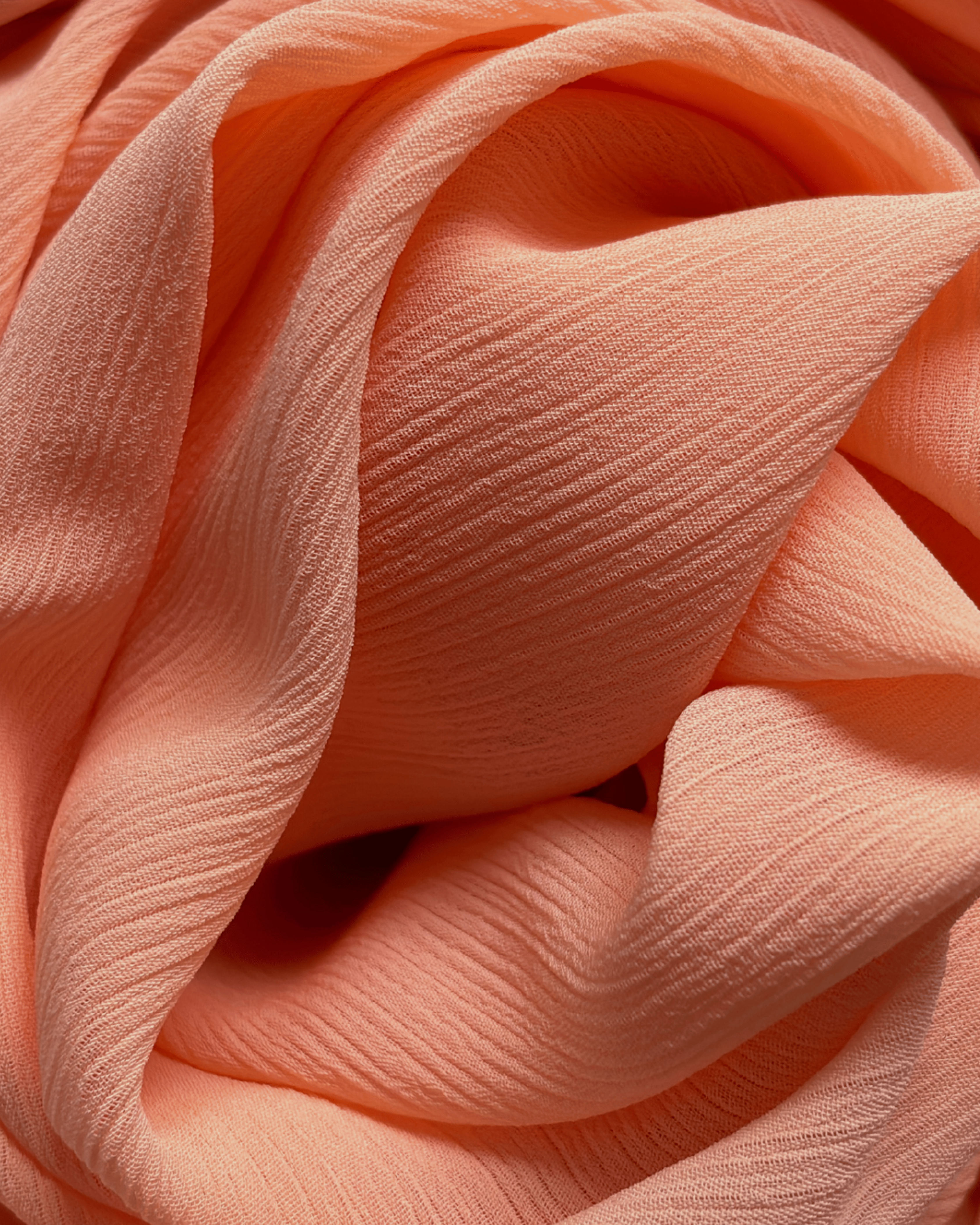 Crinkle Chiffon Hijab - Peachy Serenity