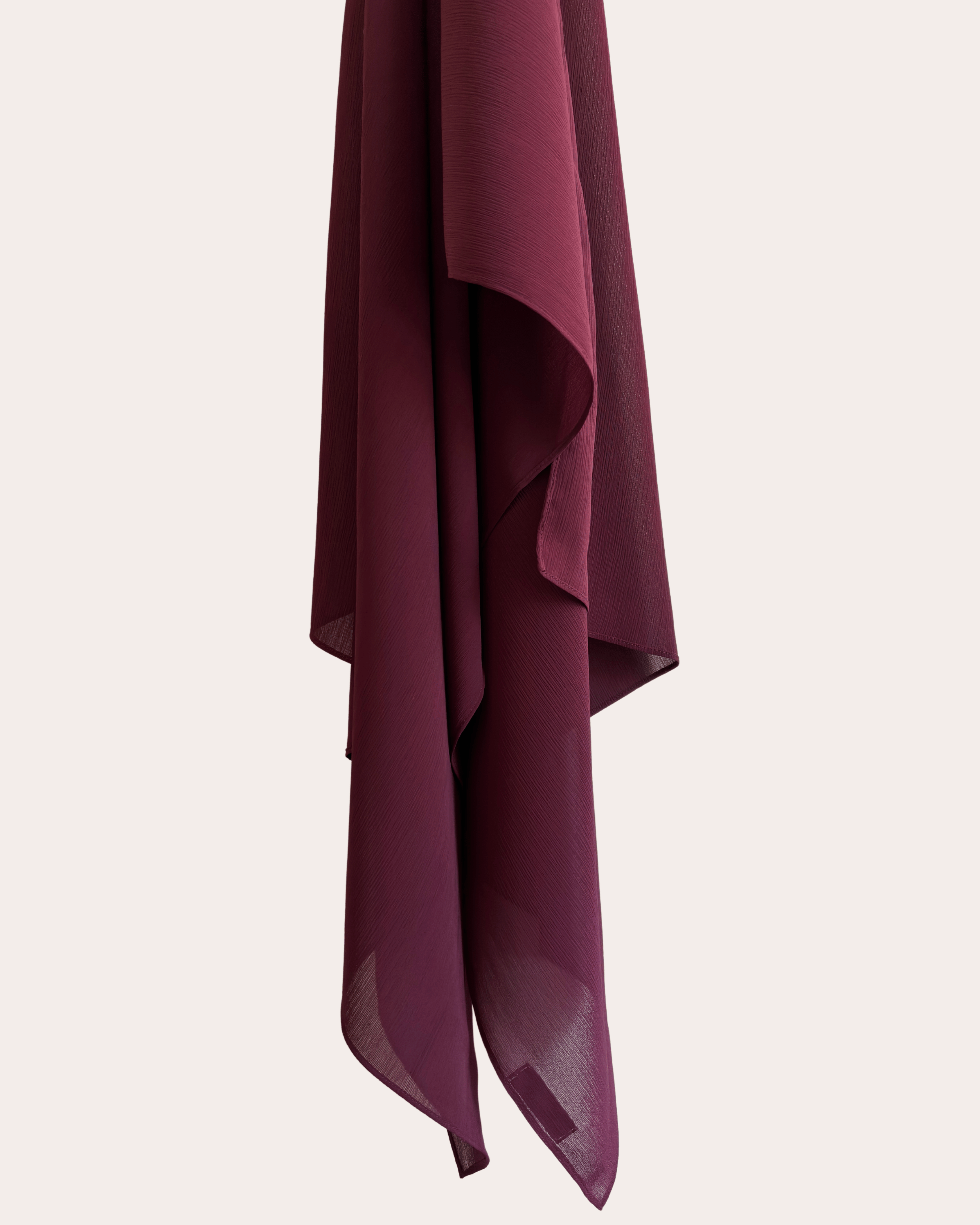 Crinkle Chiffon Hijab - Plum Harmony