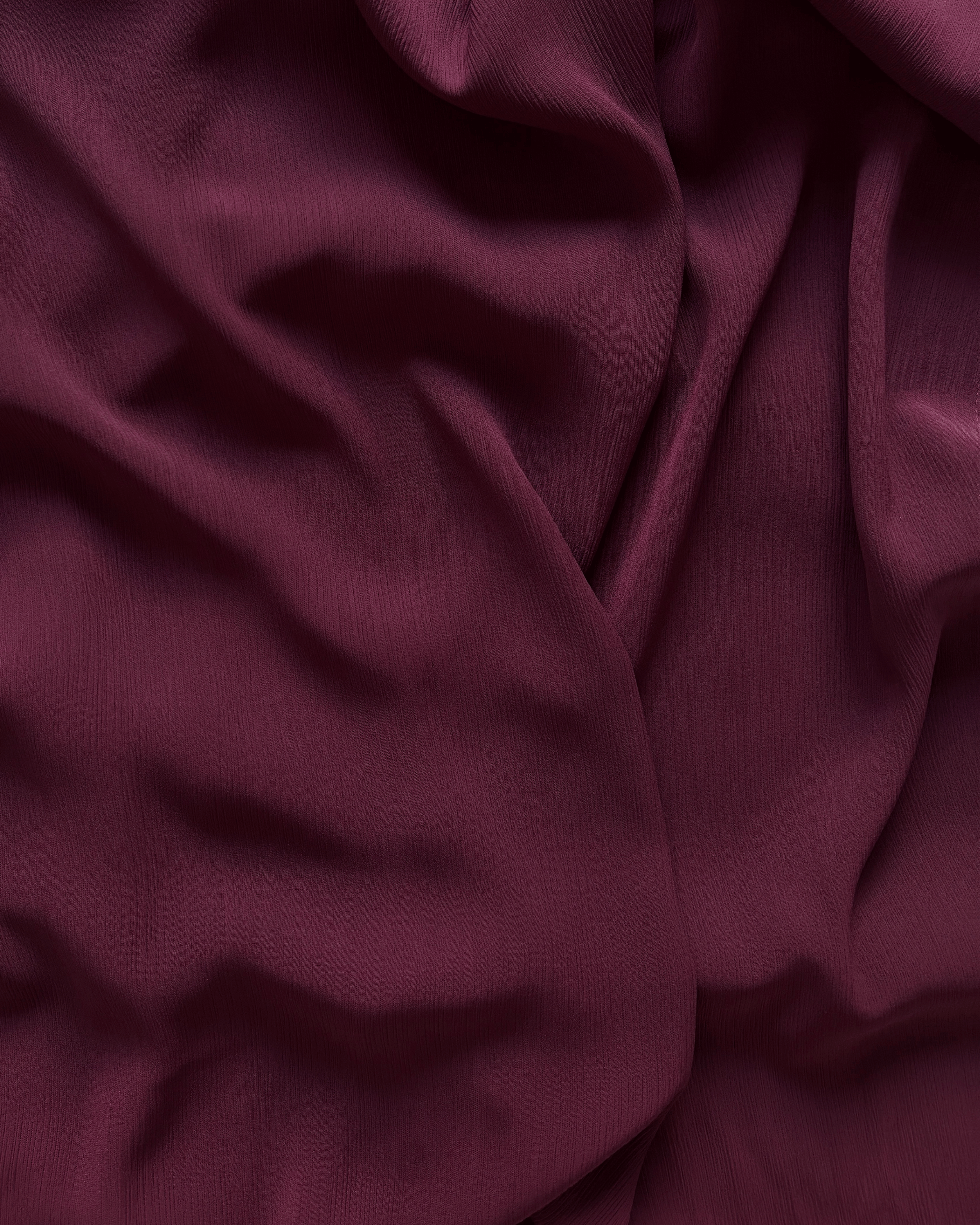 Crinkle Chiffon Hijab - Plum Harmony