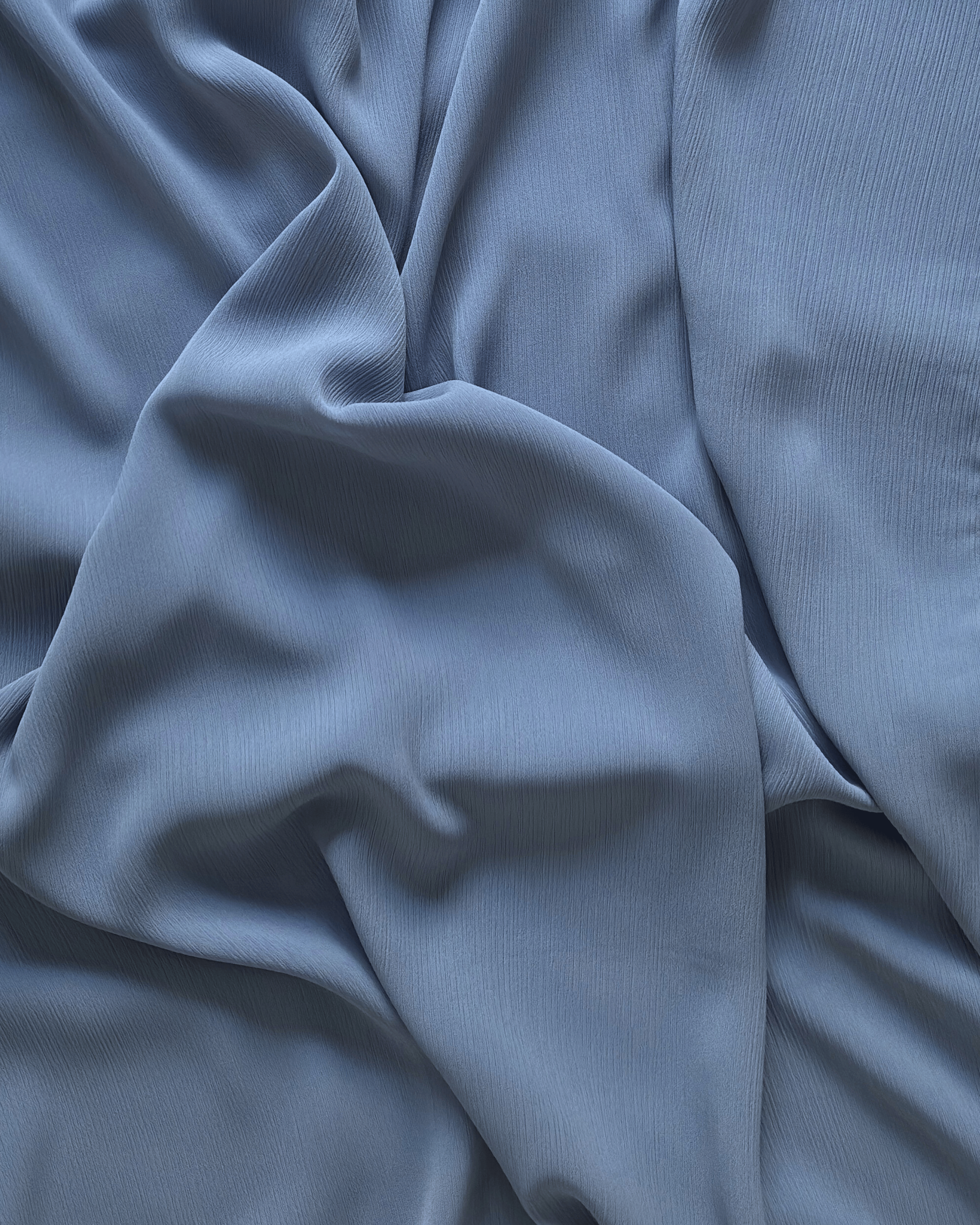 Crinkle Chiffon Hijab - Twilight Indigo