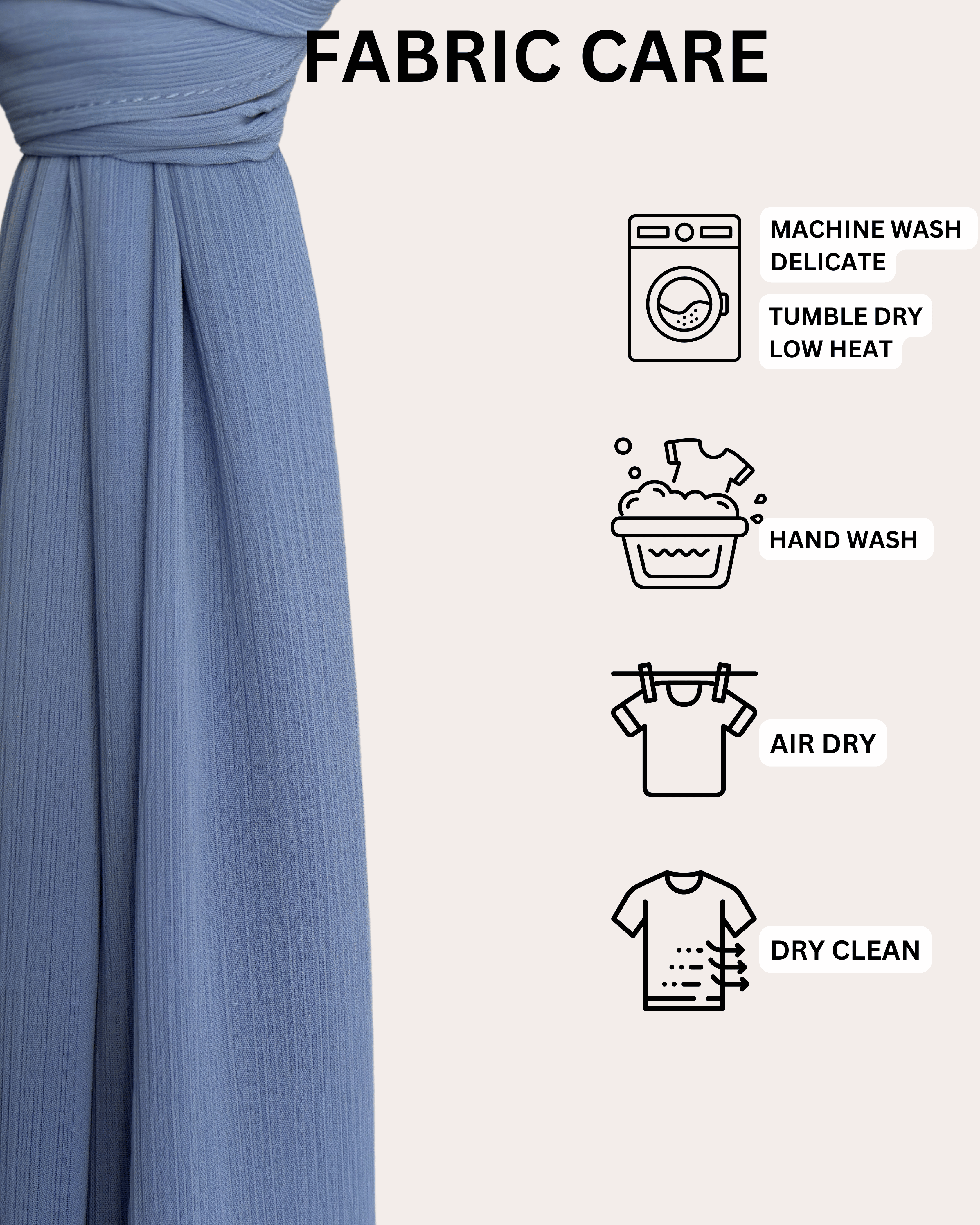 Crinkle Chiffon Hijab - Twilight Indigo