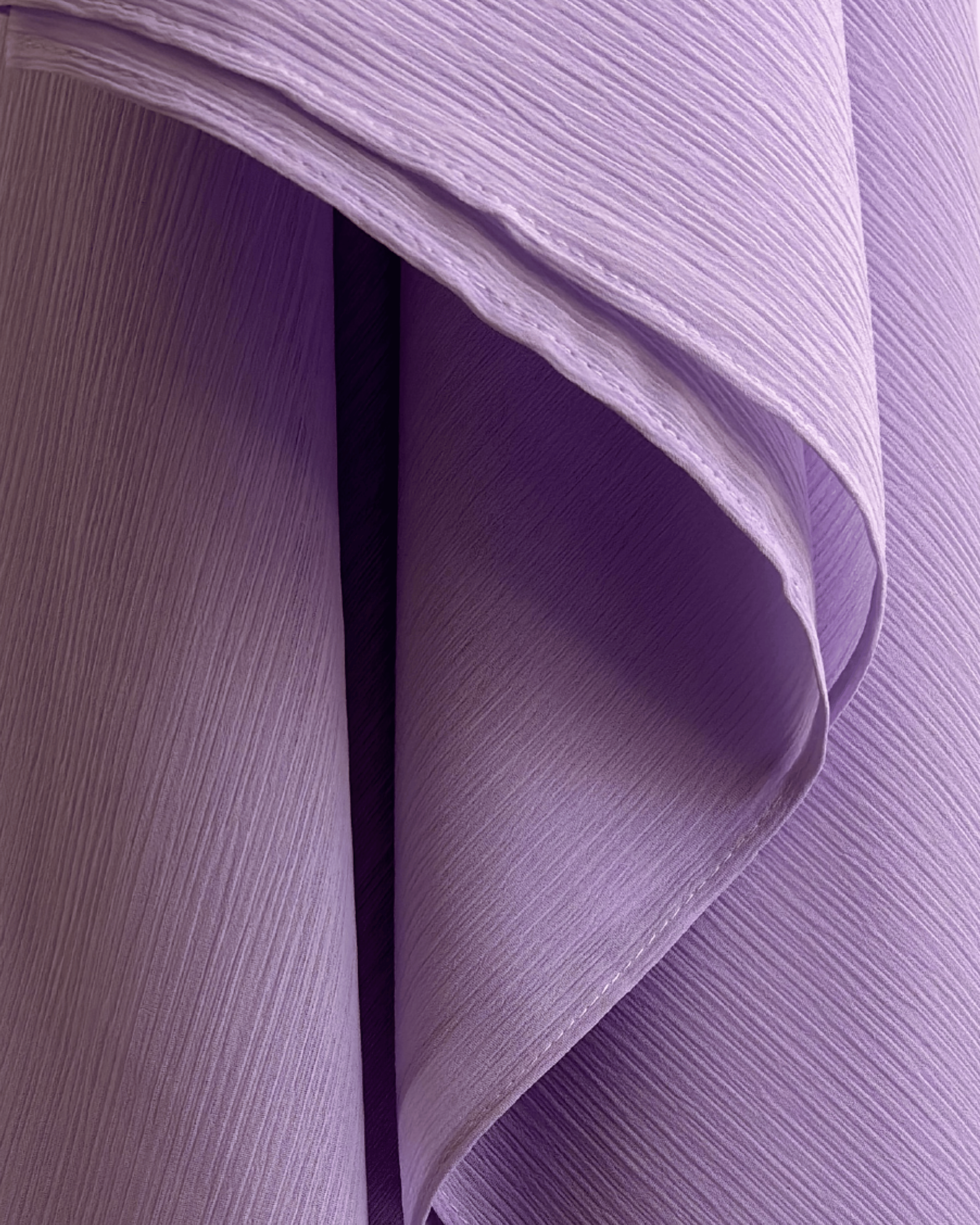 Crinkle Chiffon Hijab - Whimsical Lavender