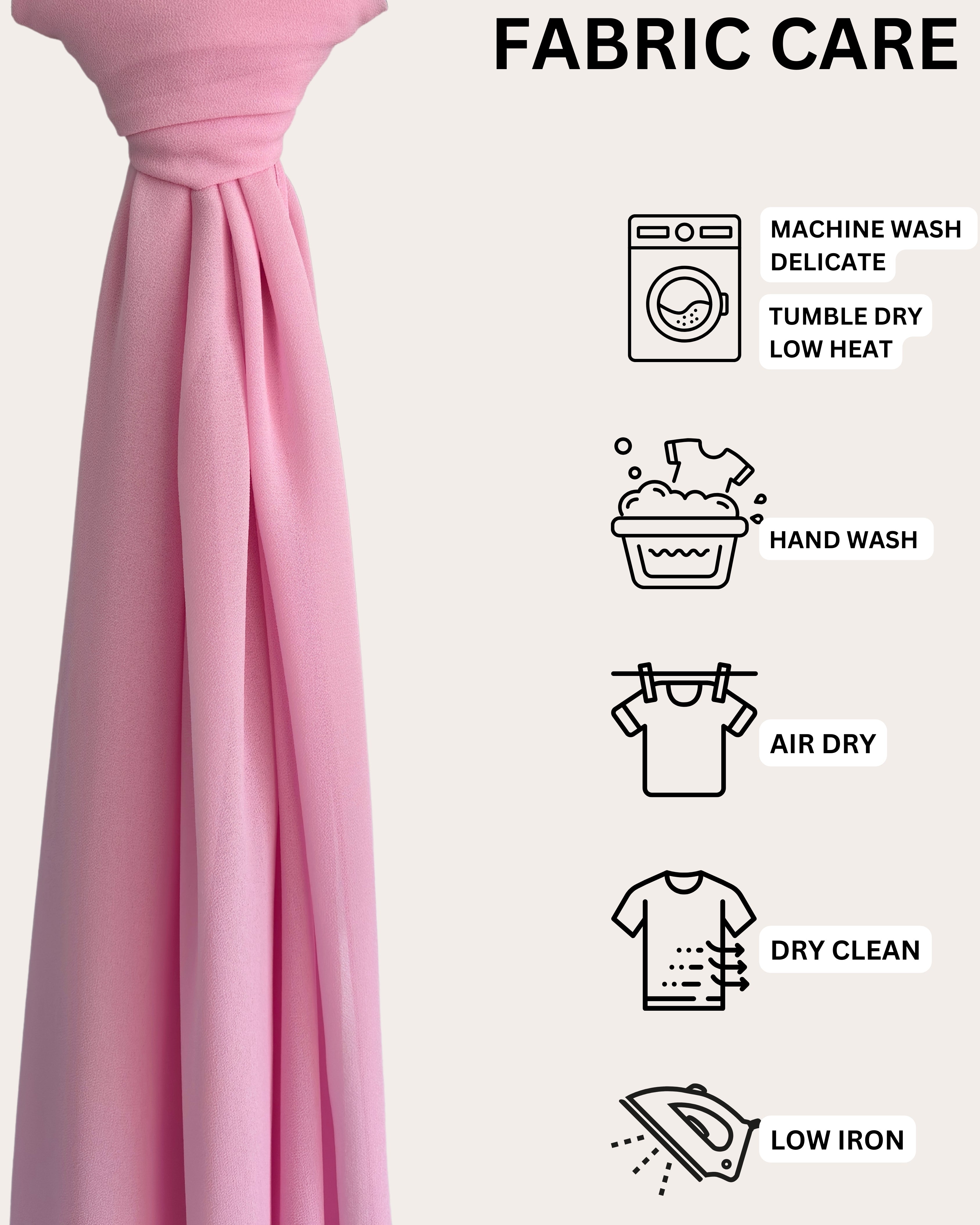Classic Chiffon Hijab - Bubblegum Pink