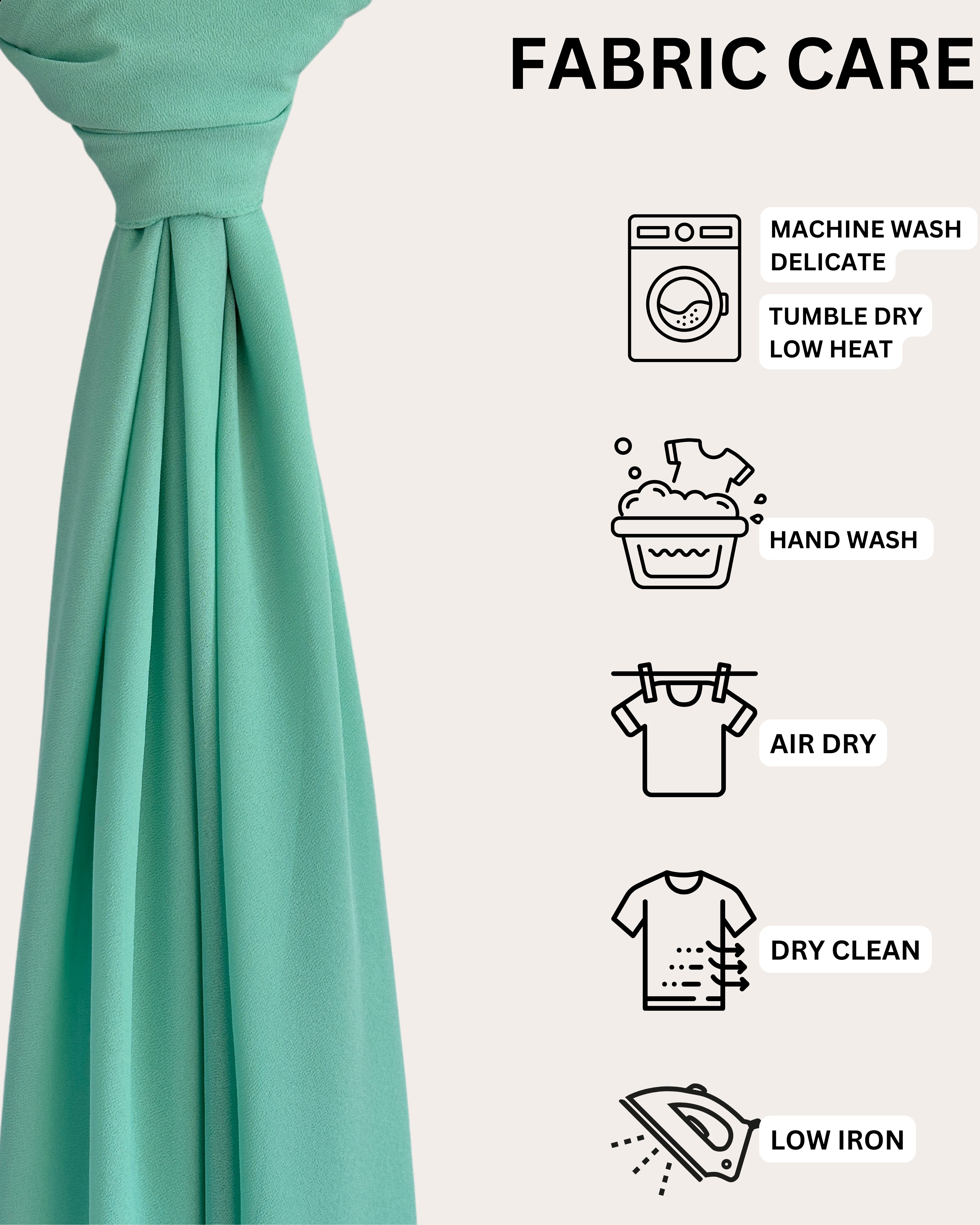 Classic Chiffon Hijab - Sage Green