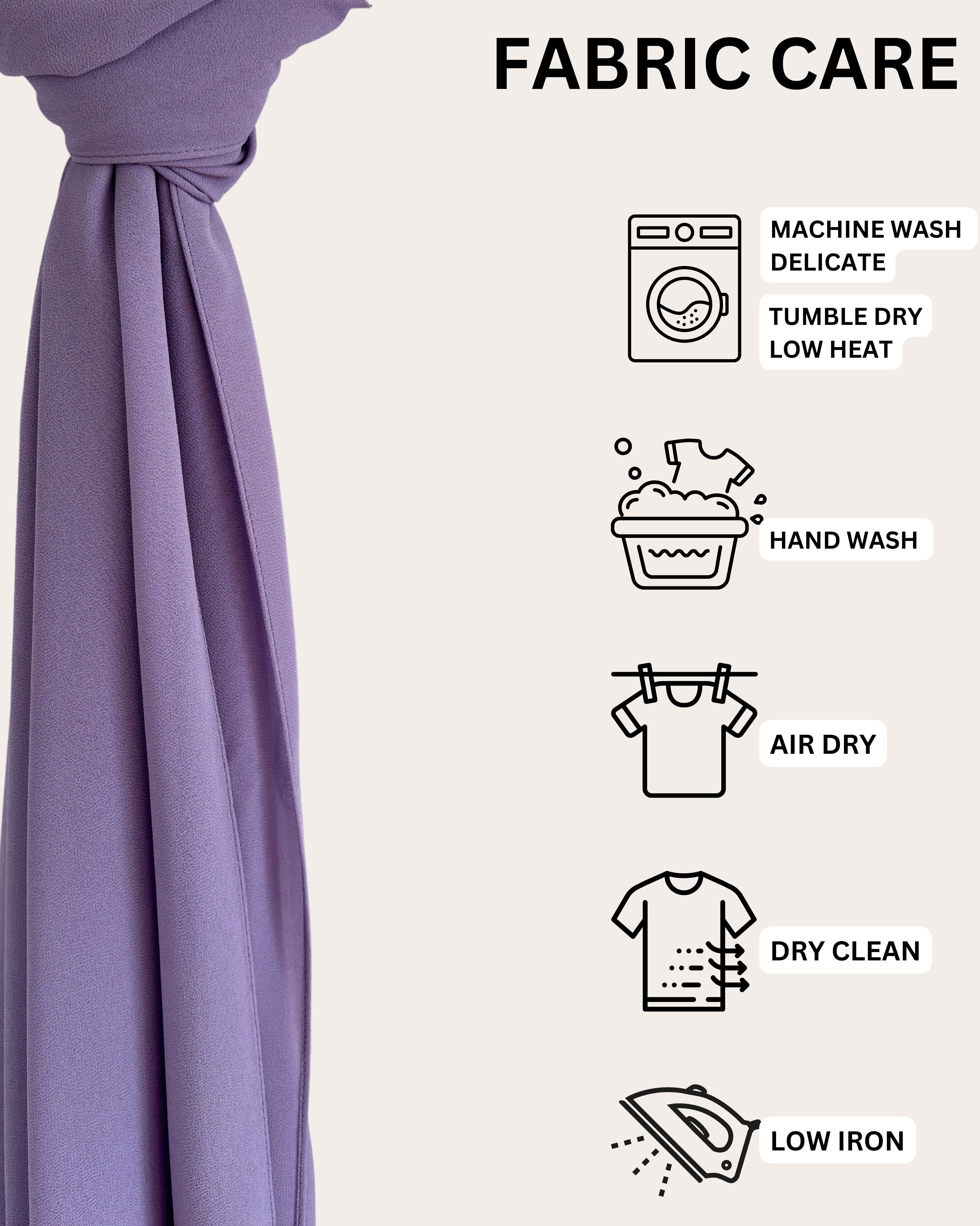 Classic Chiffon Hijab - Velvety Plum
