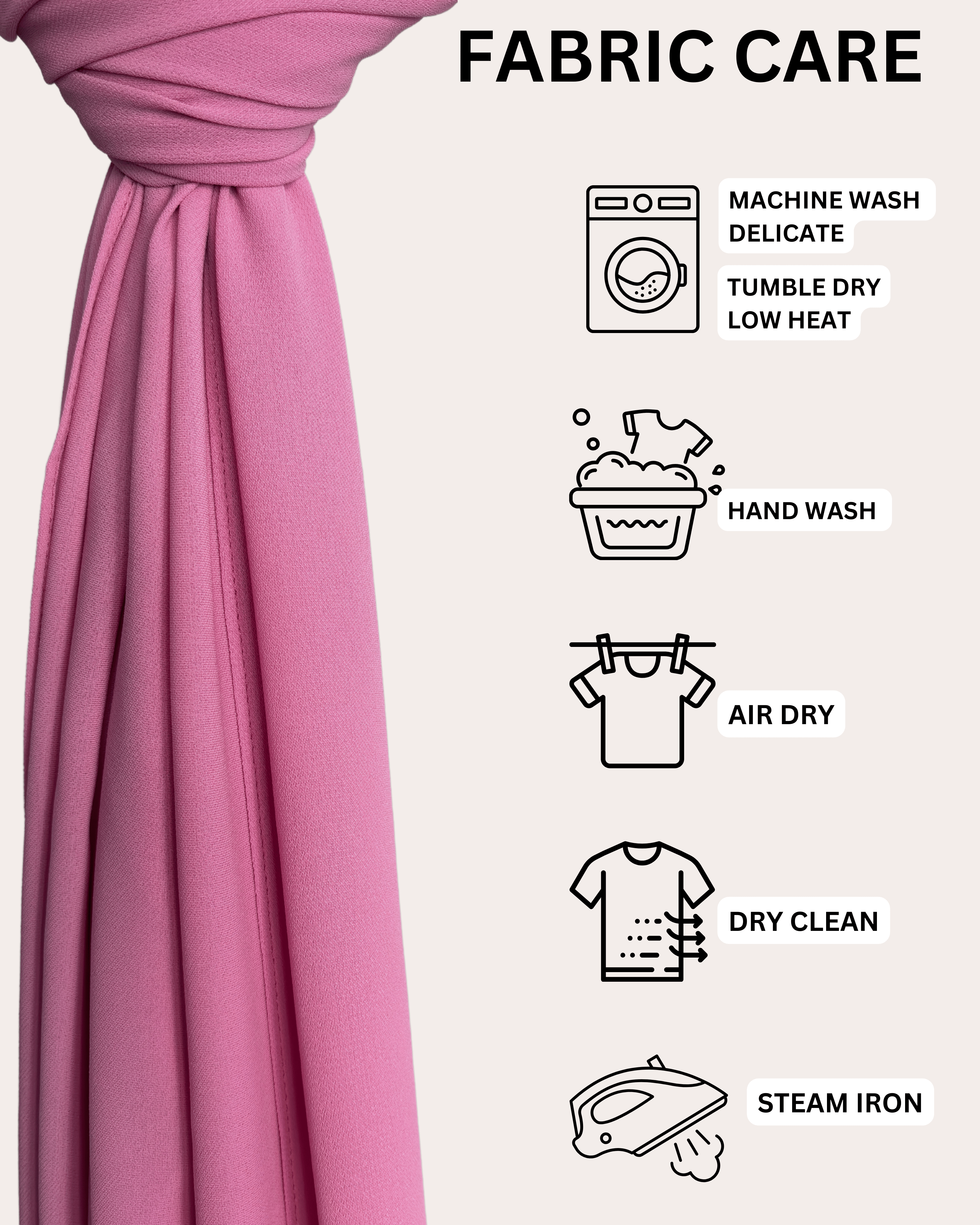 Diamond Chiffon Hijab - Blush Blossom