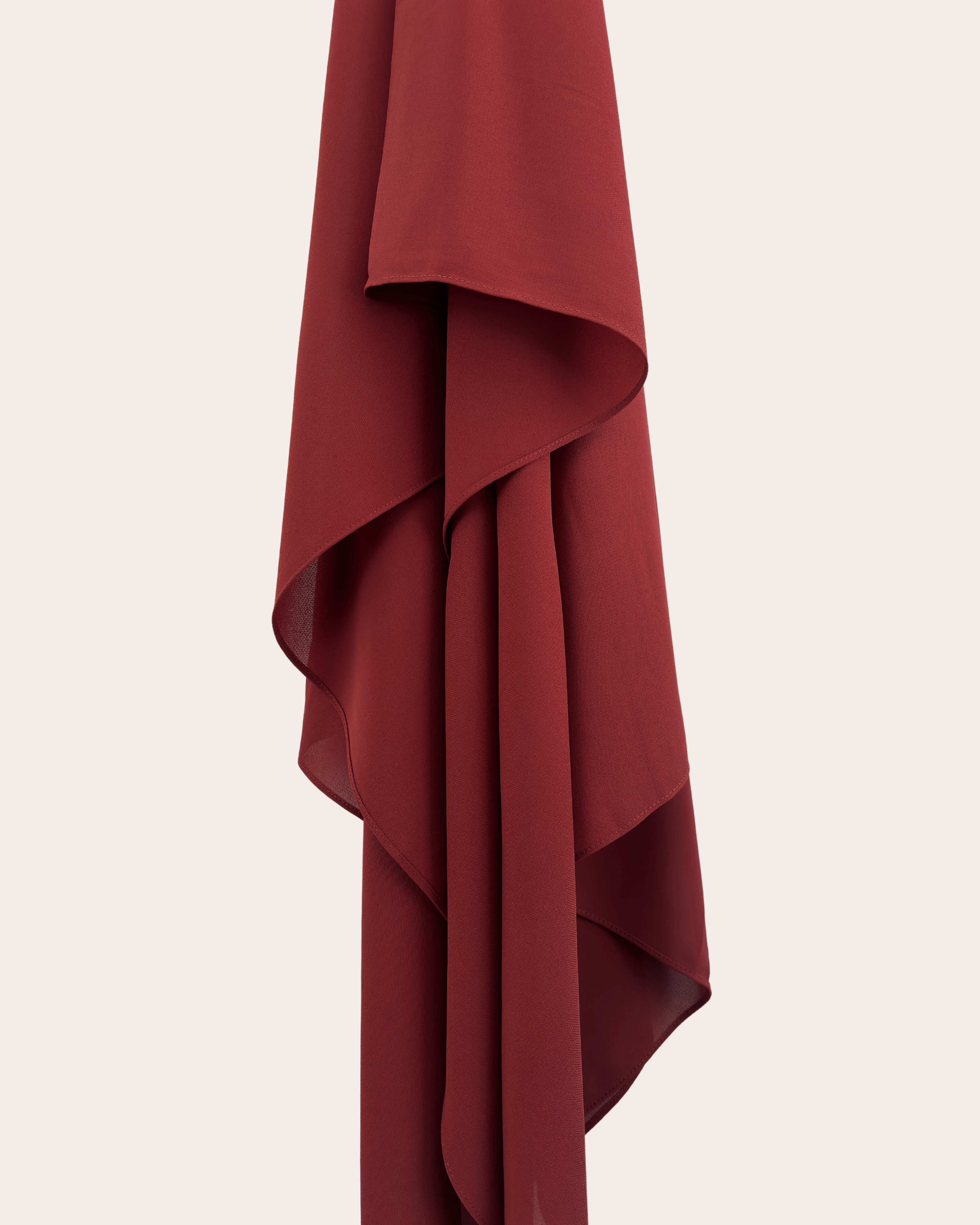 Diamond Chiffon Hijab - Burgundy Bliss