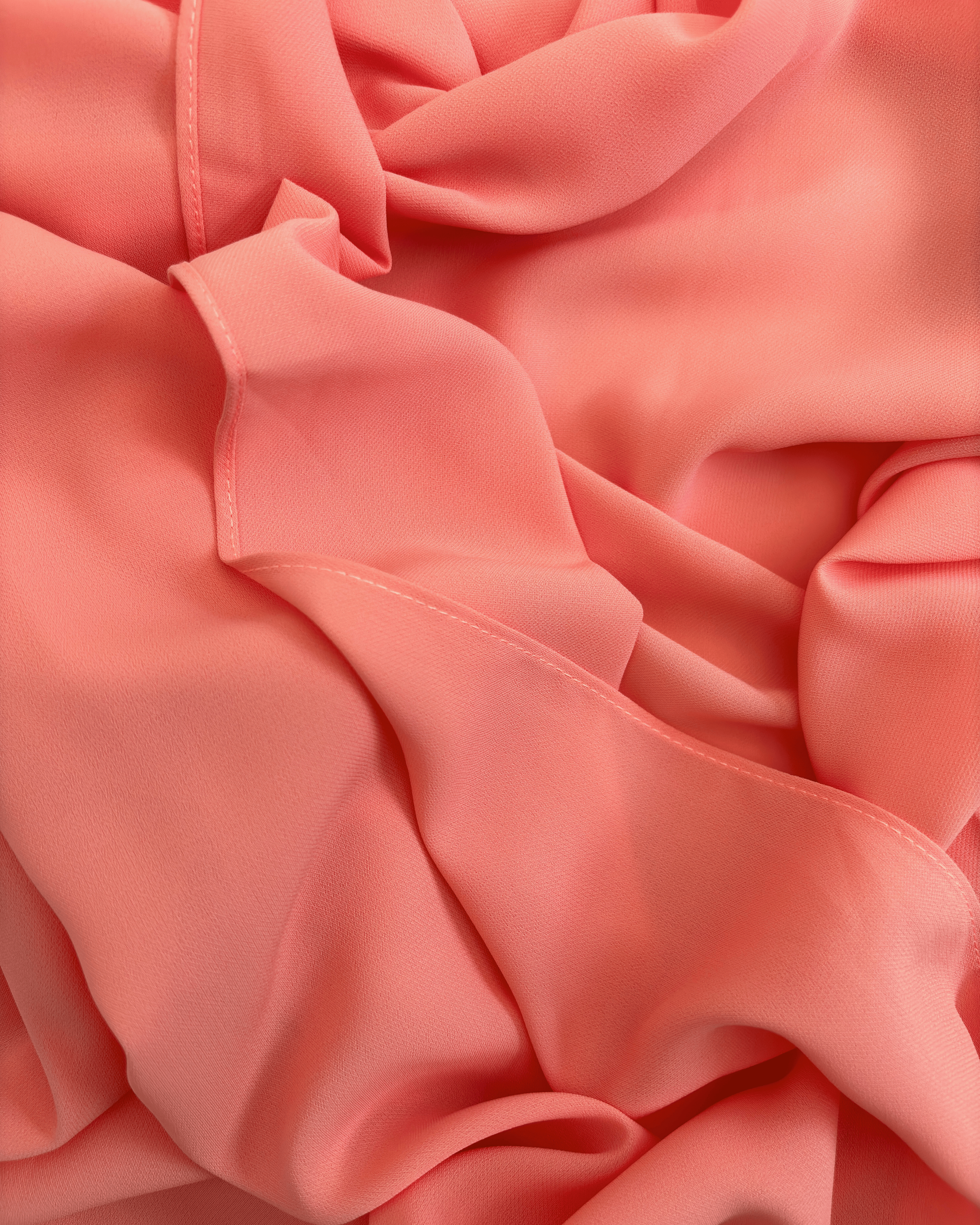 Diamond Chiffon Hijab - Coral Radiance