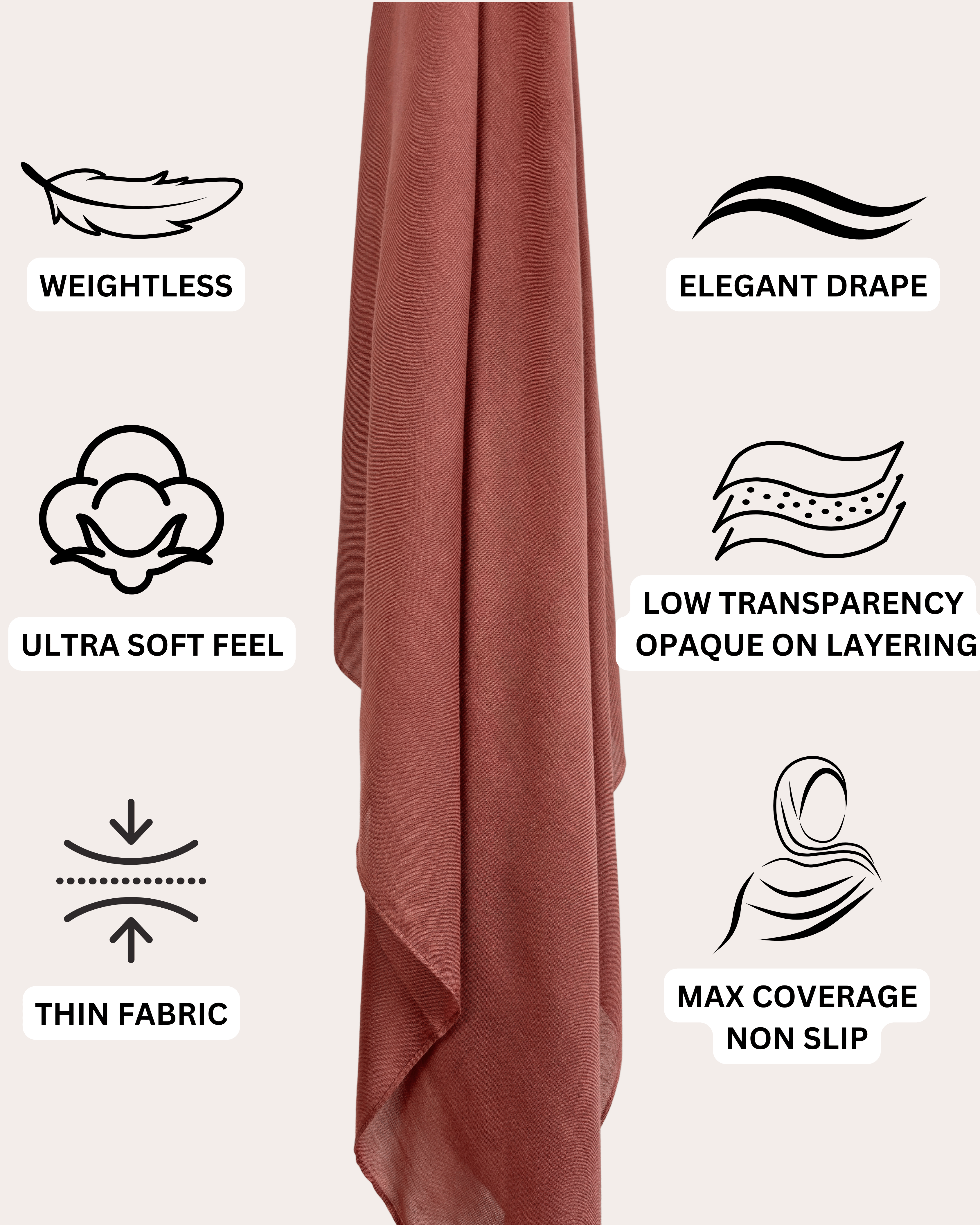 Luxury Modal Max Hijab - Berrylicious