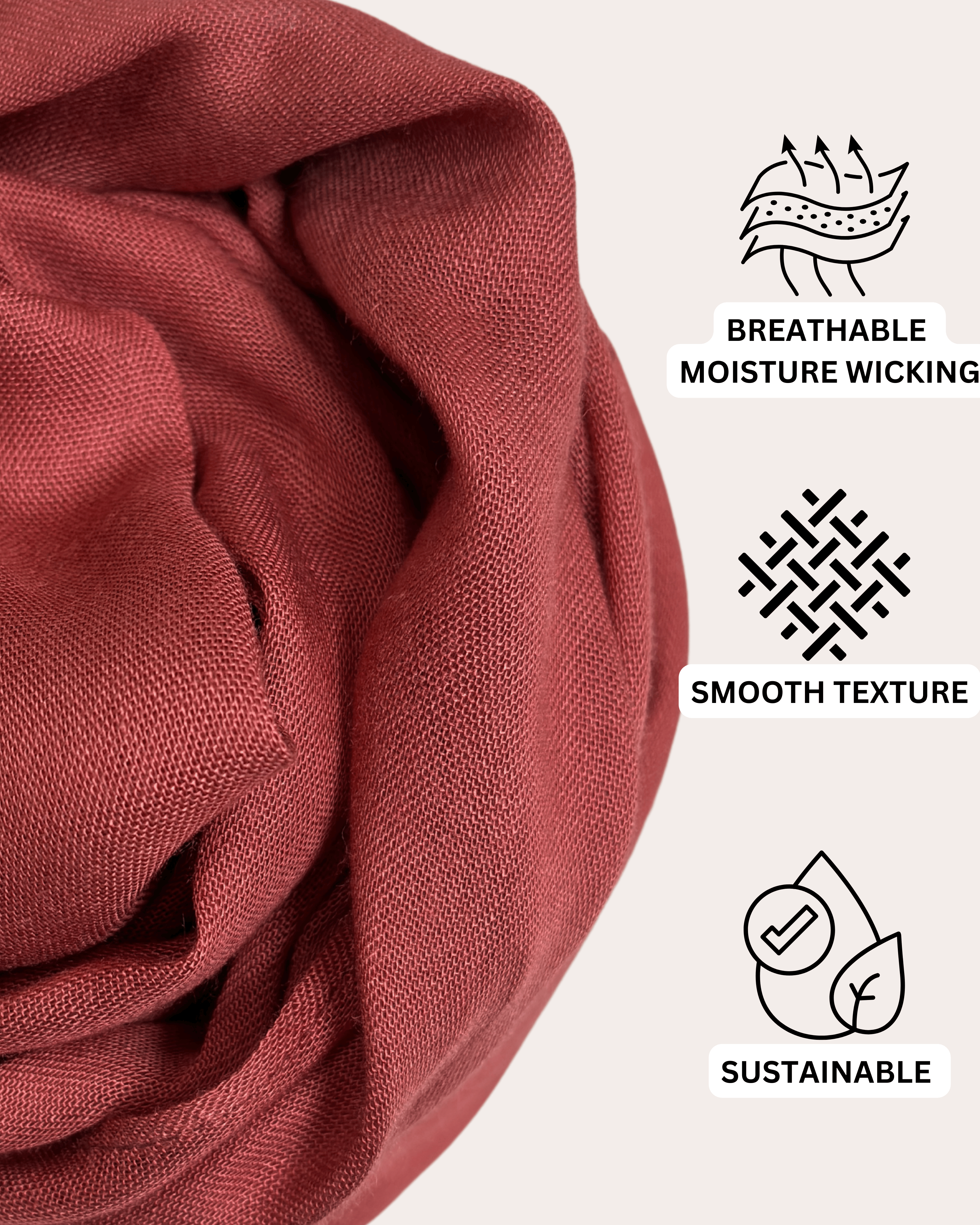 Luxury Modal Max Hijab - Soft Mulberry