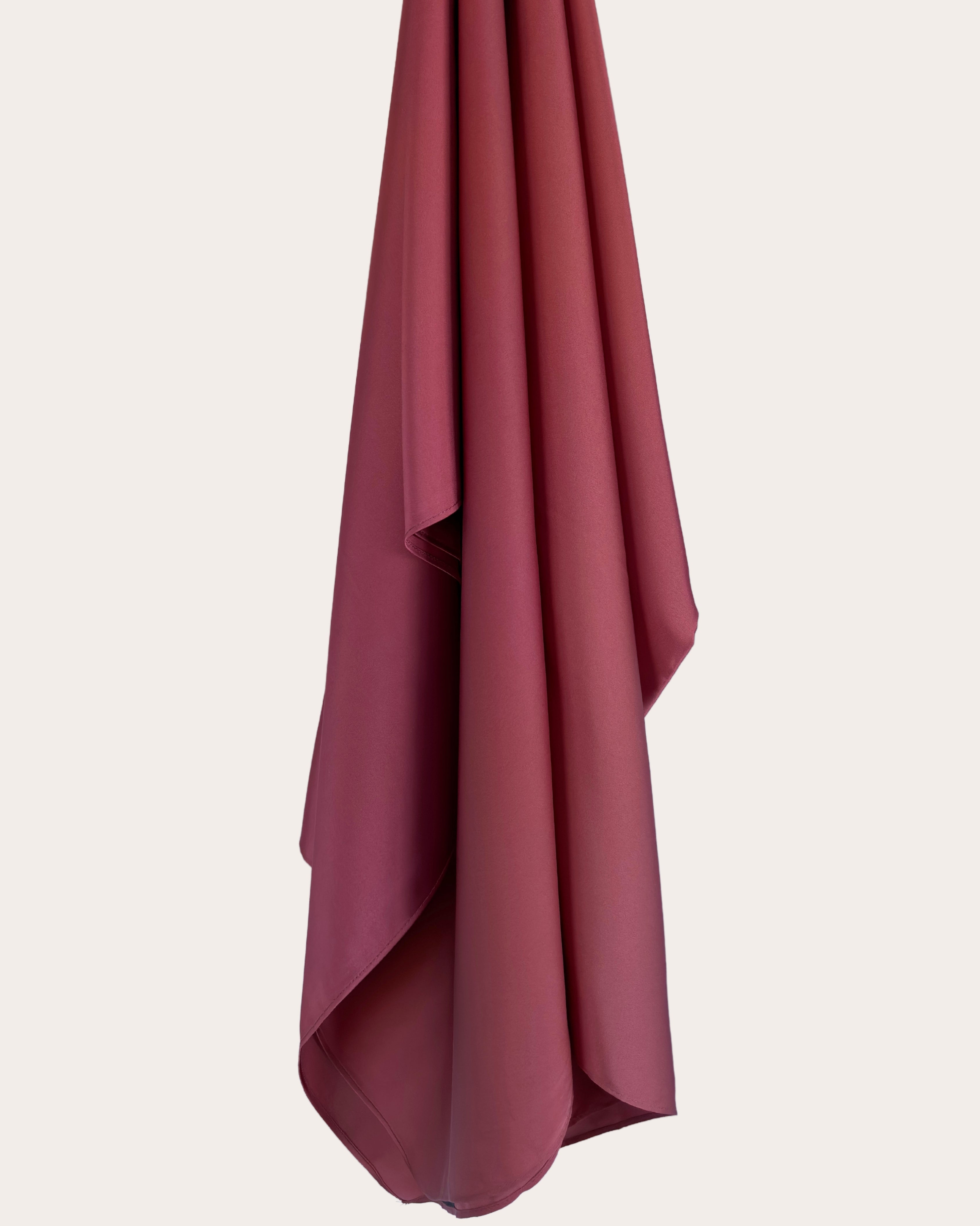 Matte Satin Hijab - Berry Infusion