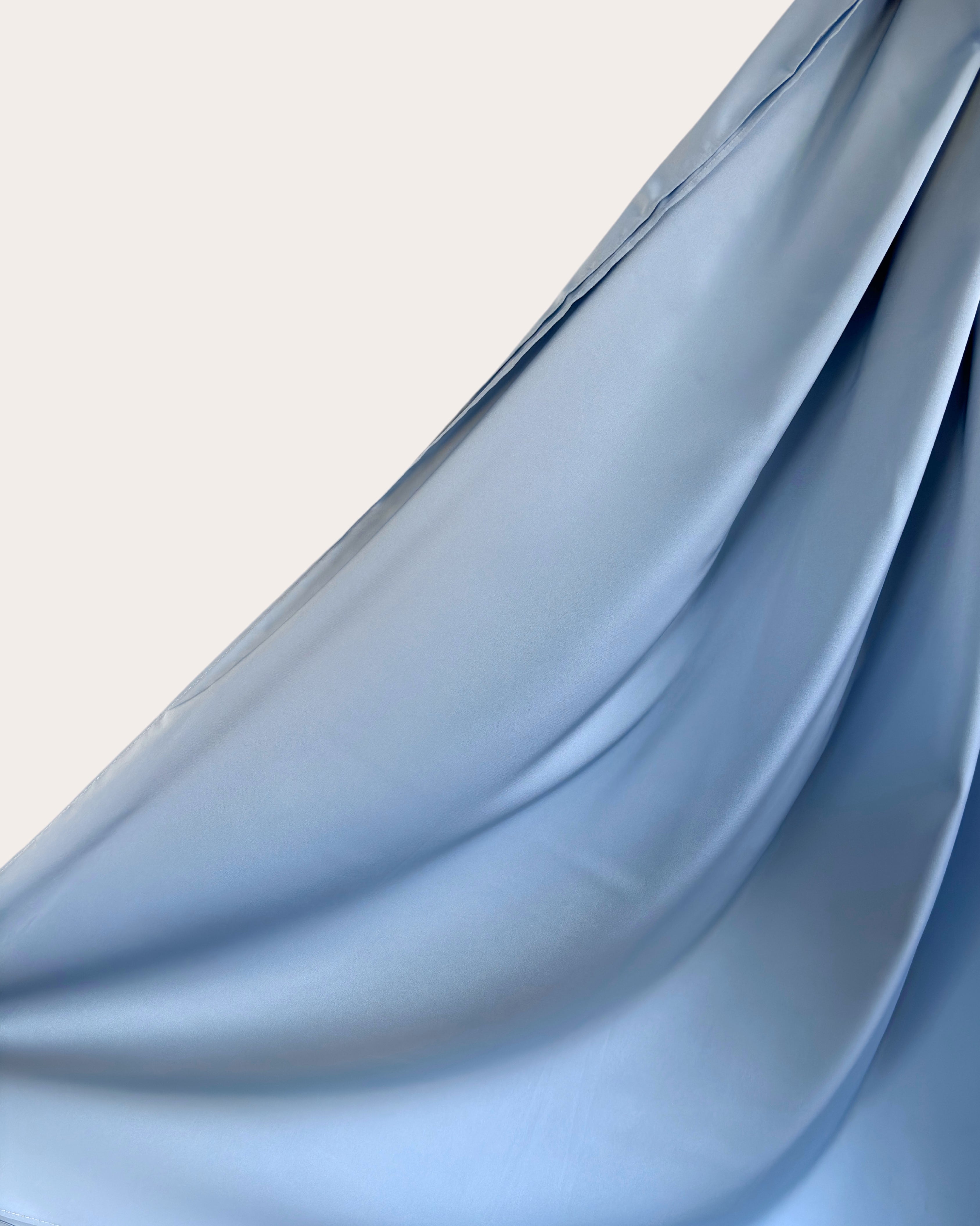 Matte Satin Hijab - Smoky Blue