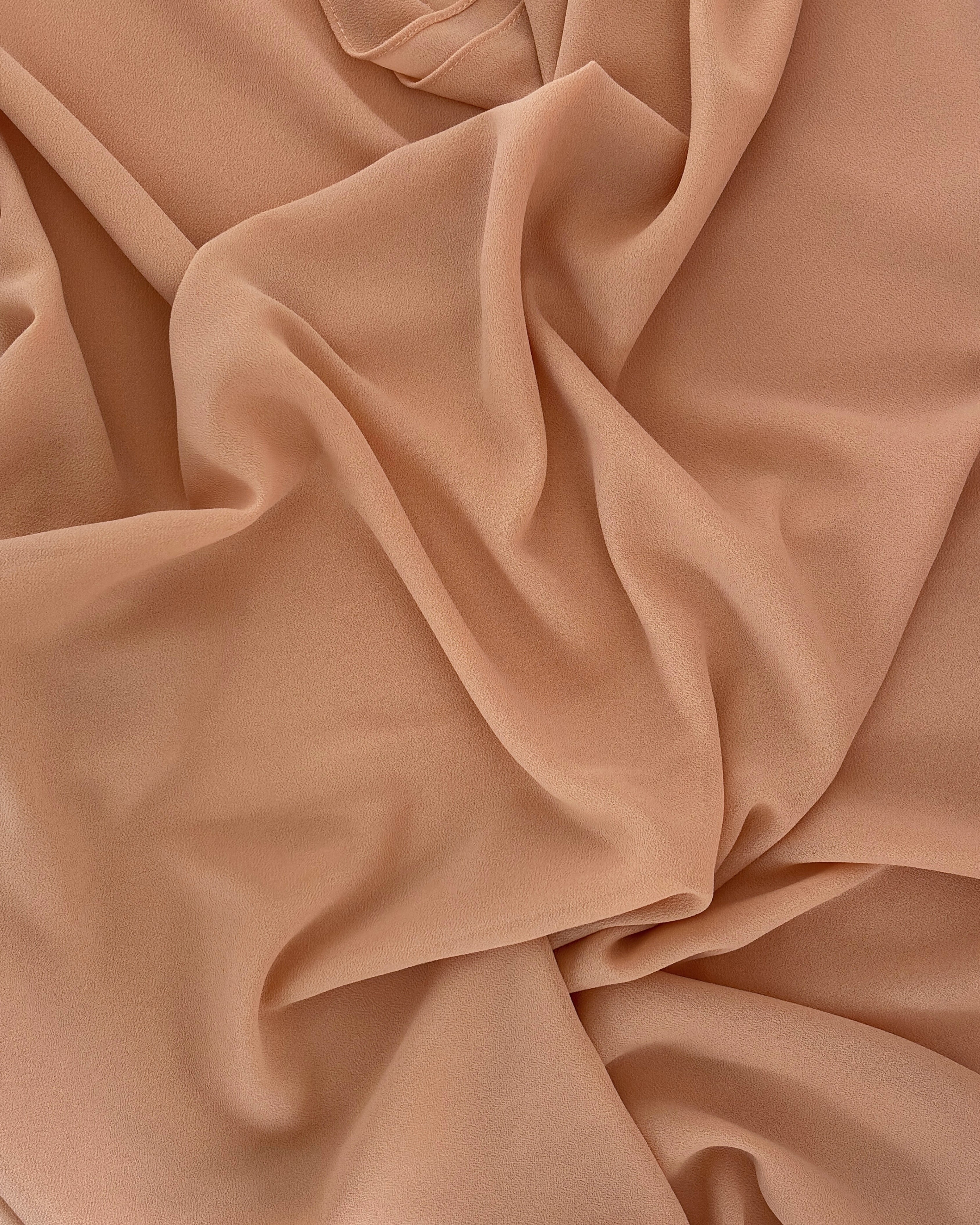 Premium Chiffon Hijab - Apricot