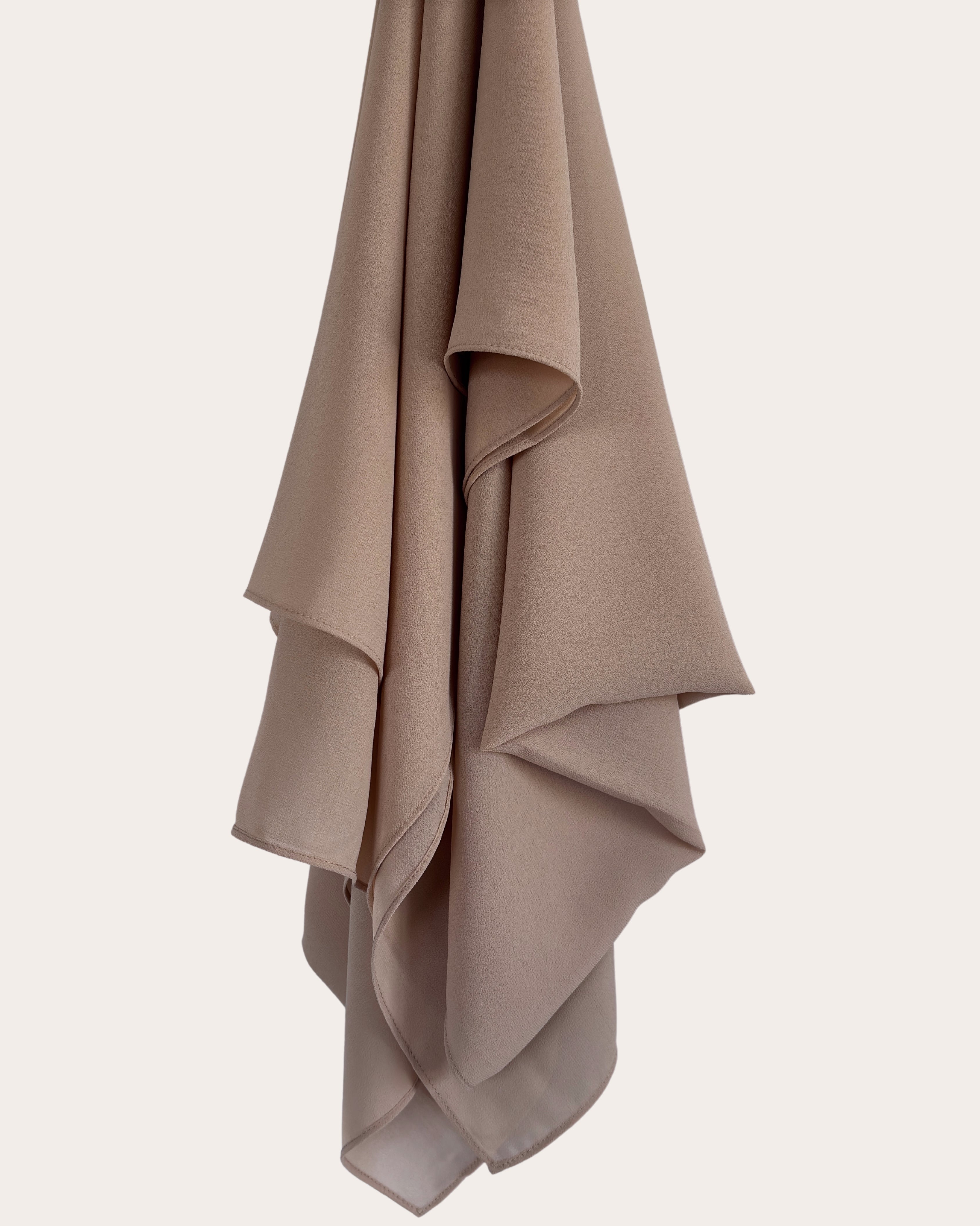 Premium Chiffon Hijab - Biscotti Beige