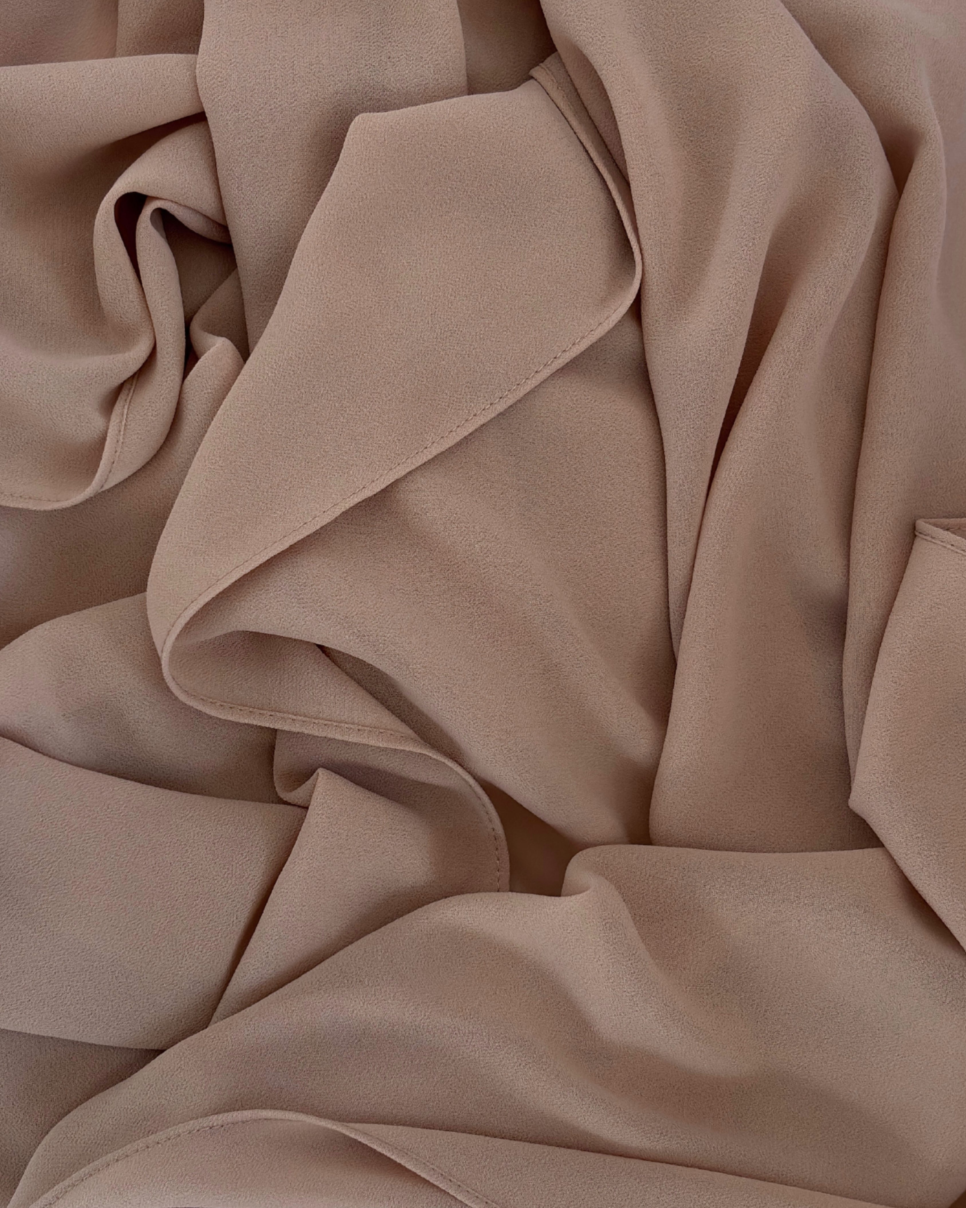 Premium Chiffon Hijab - Biscotti Beige