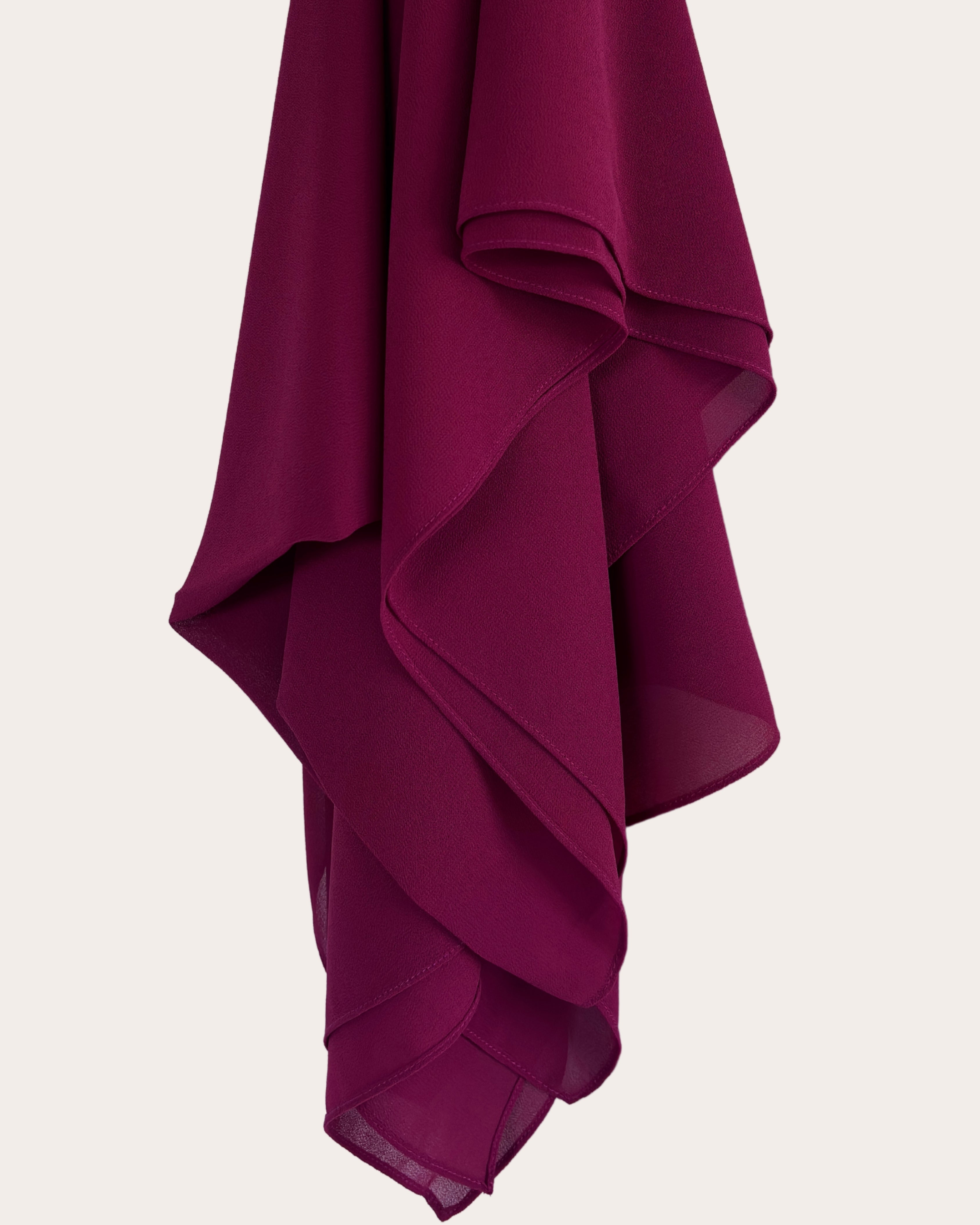Premium Chiffon Hijab - Cherry Bomb