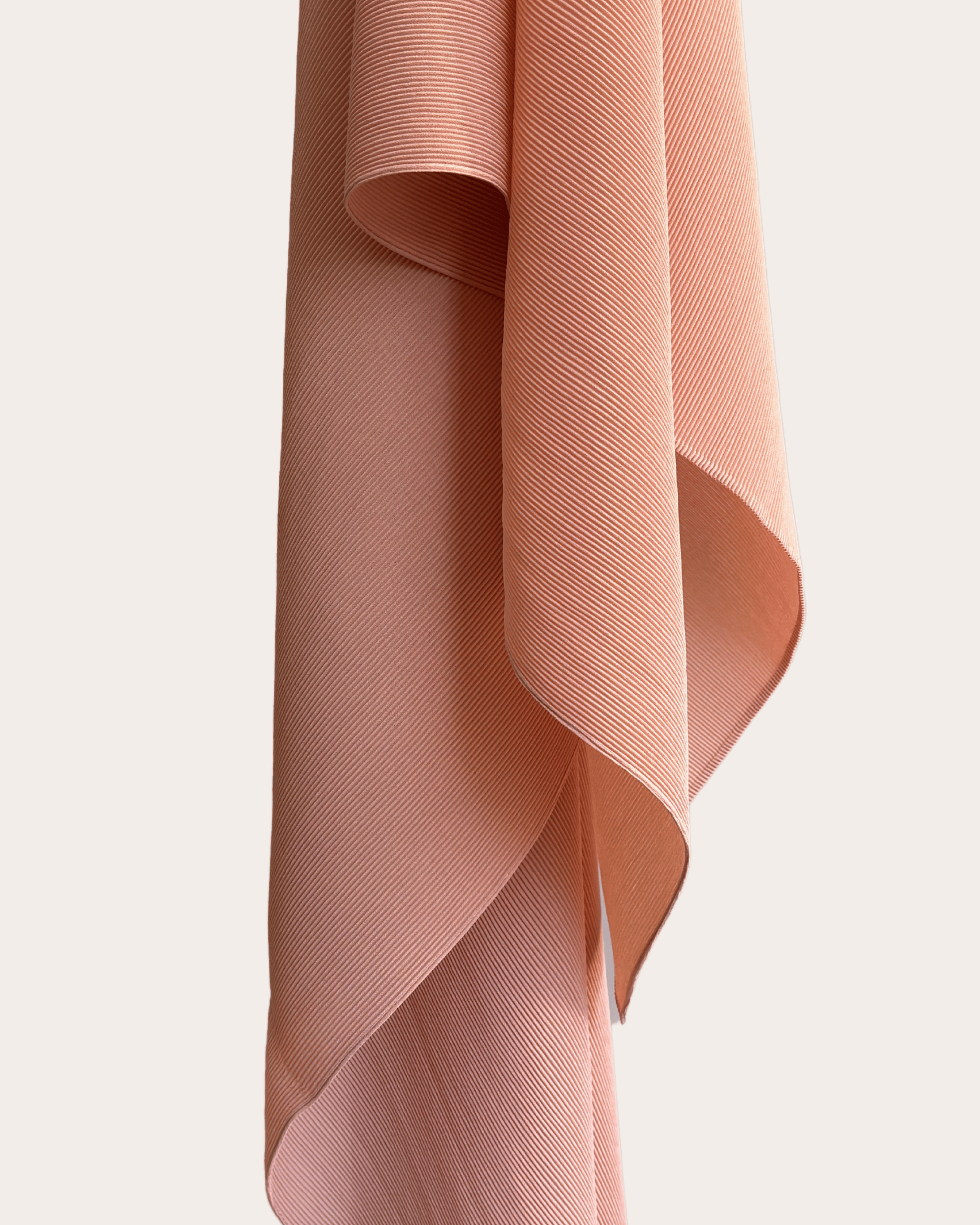 Pleated Chiffon Hijab - Blushing Pearl