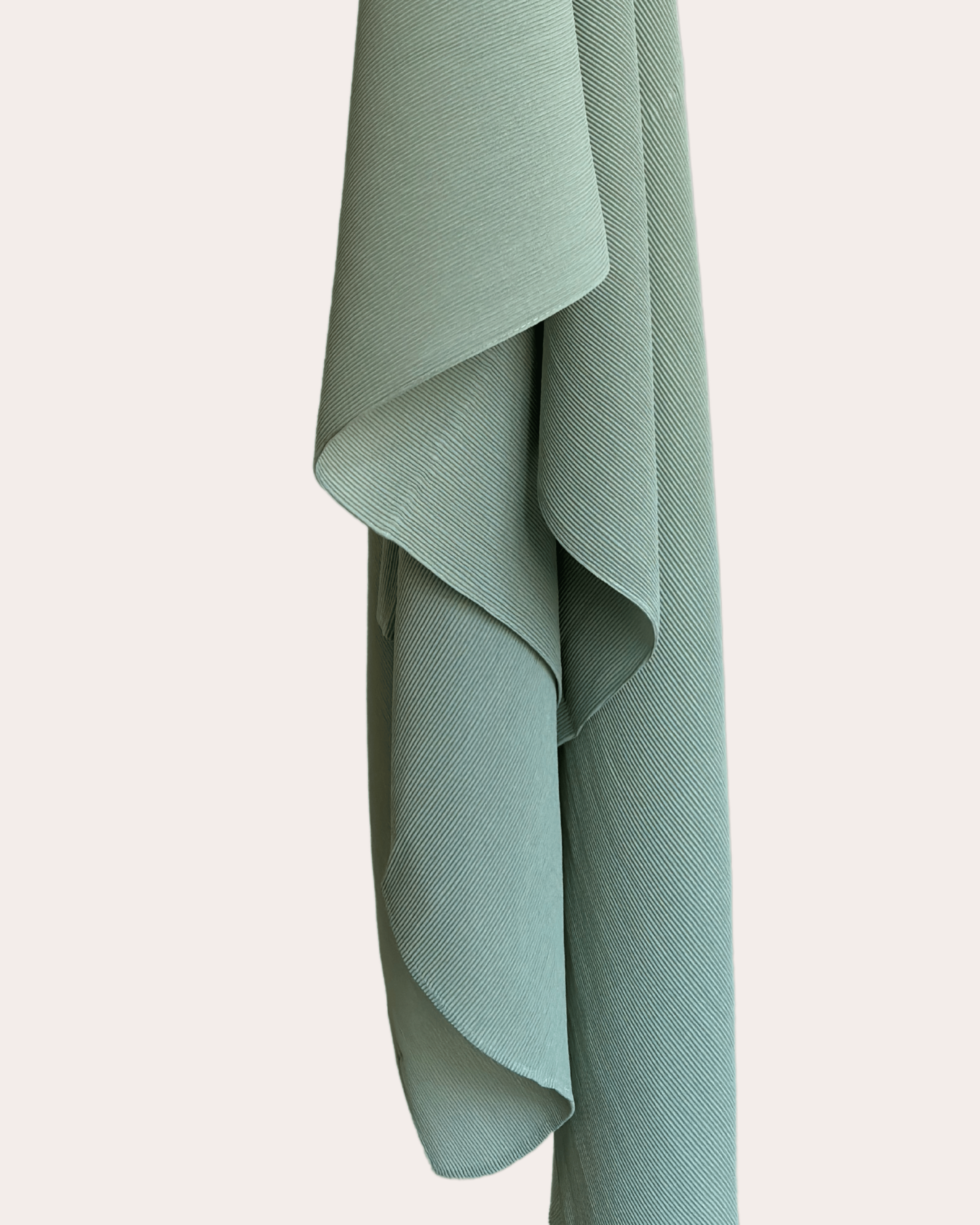 Pleated Chiffon Hijab - Calm Pebble