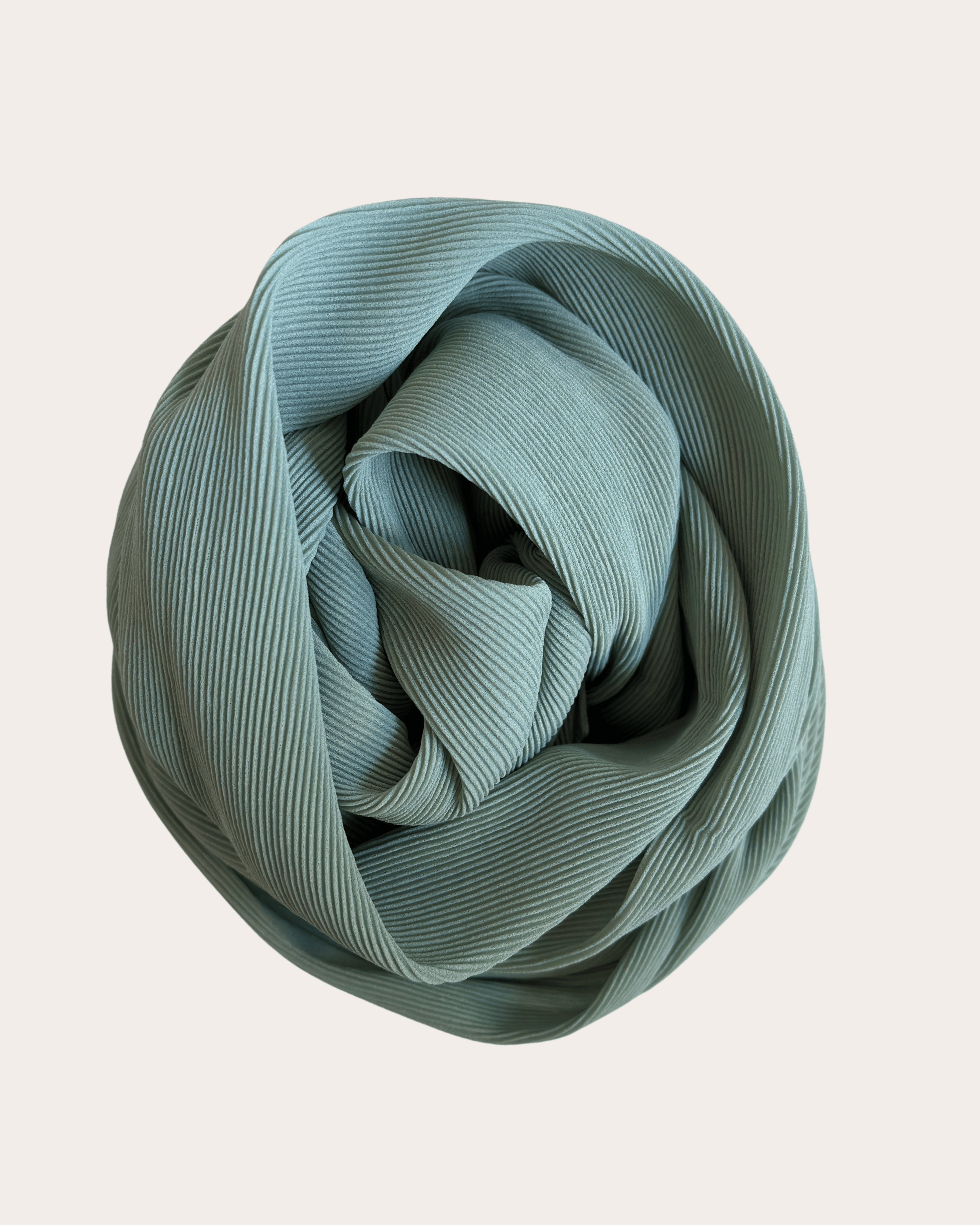 Pleated Chiffon Hijab - Calm Pebble