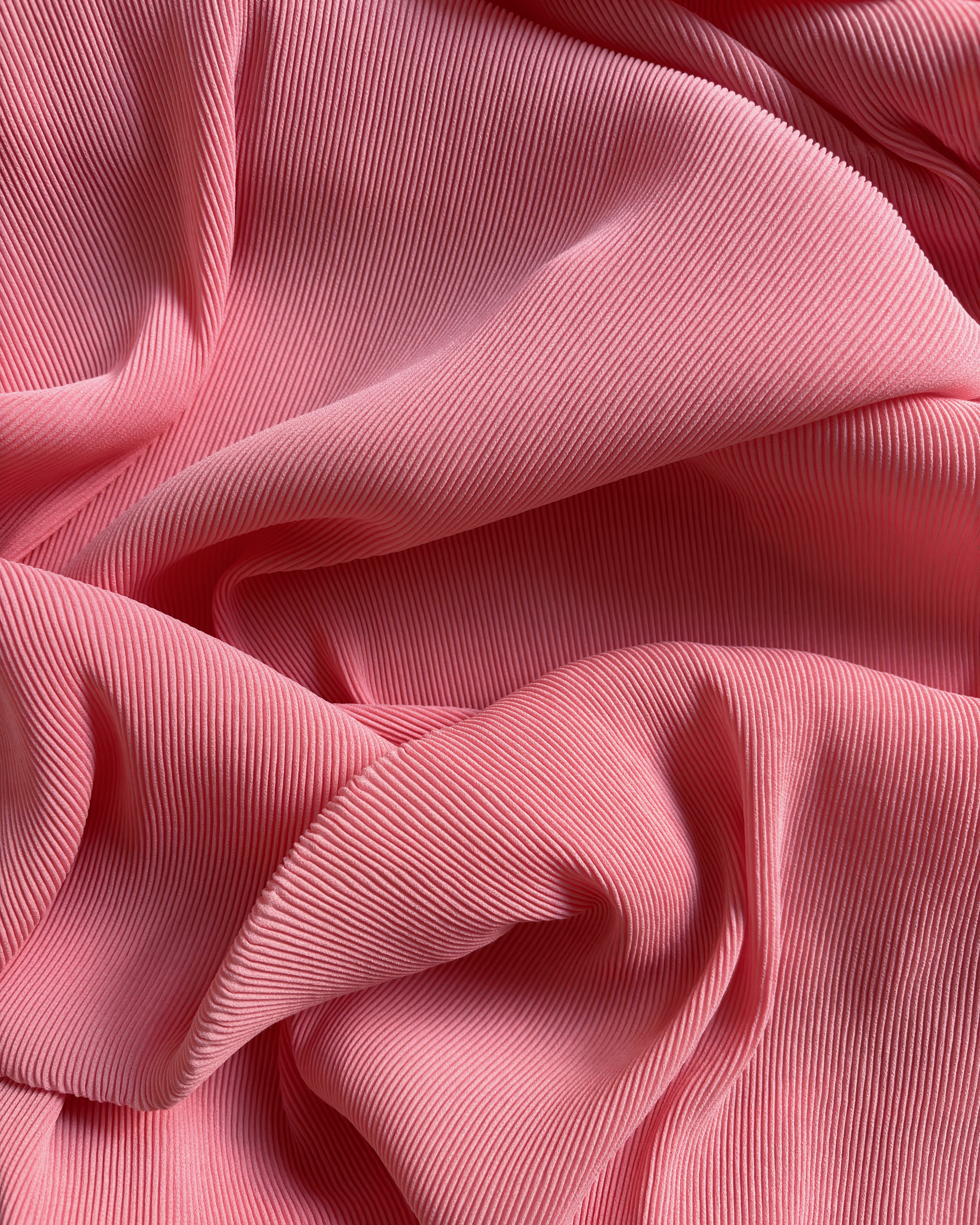 Pleated Chiffon Hijab - Cotton Candy