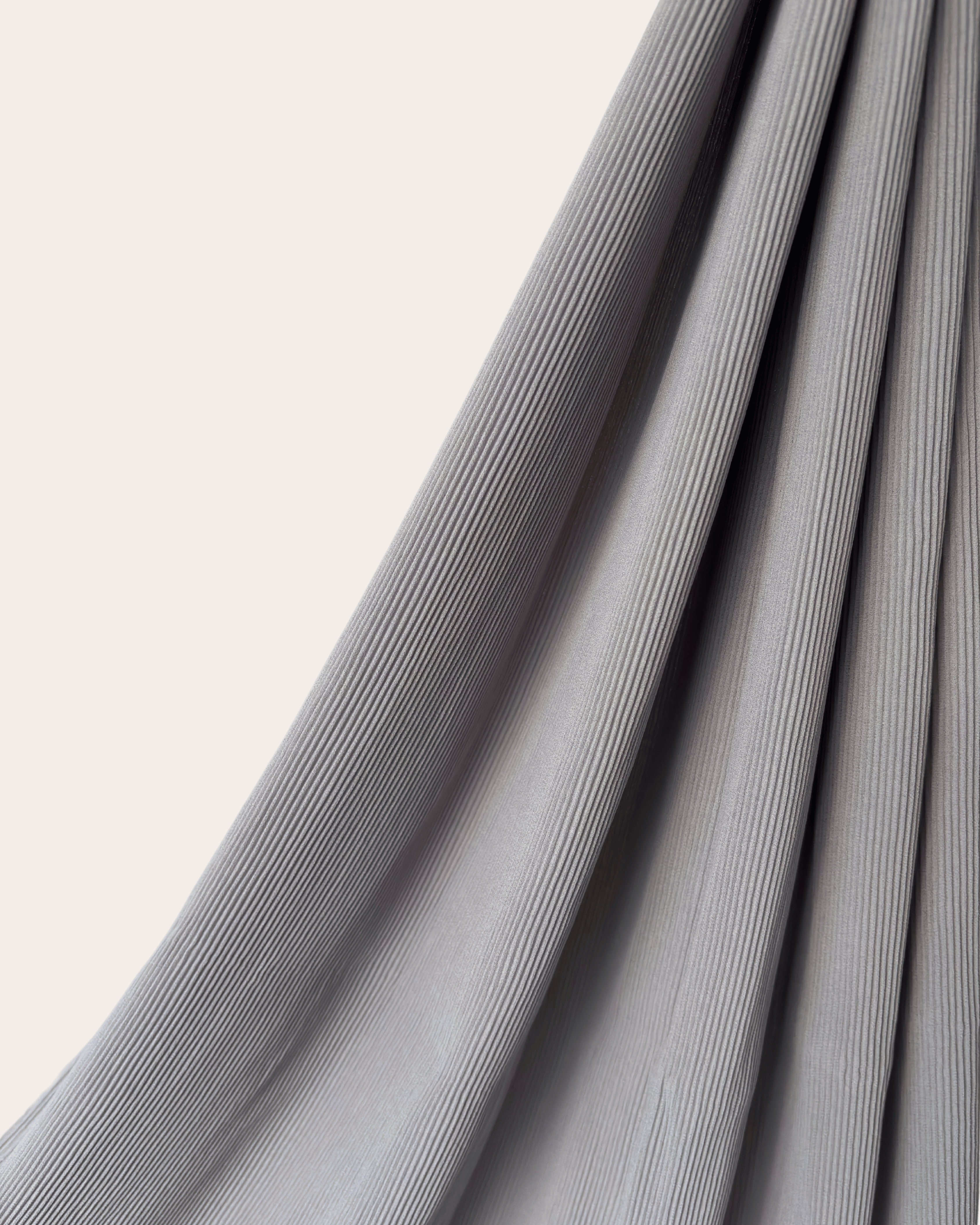 Pleated Chiffon Hijab - Silver Frost