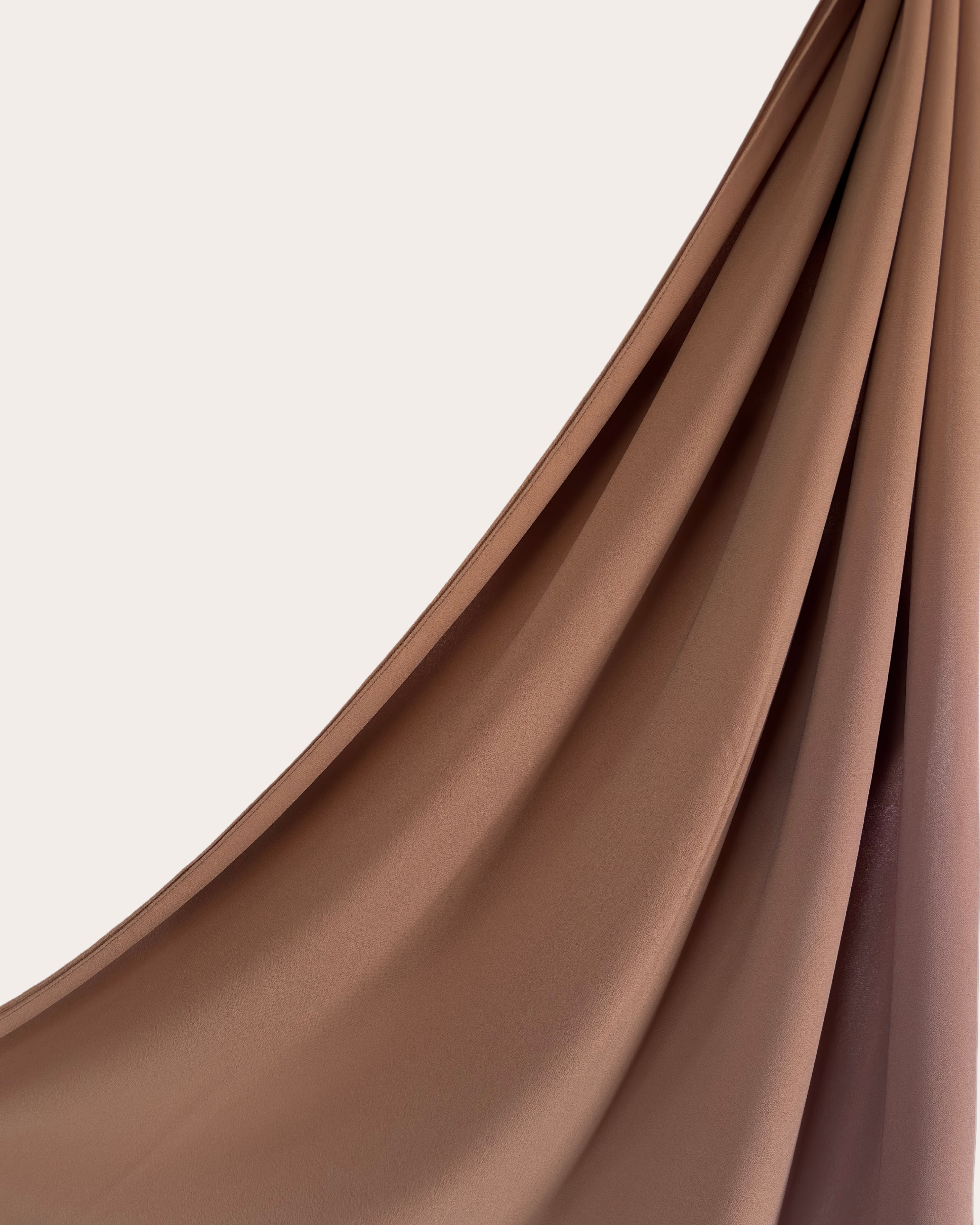 Premium Chiffon Hijab - Dusty Rose Gold