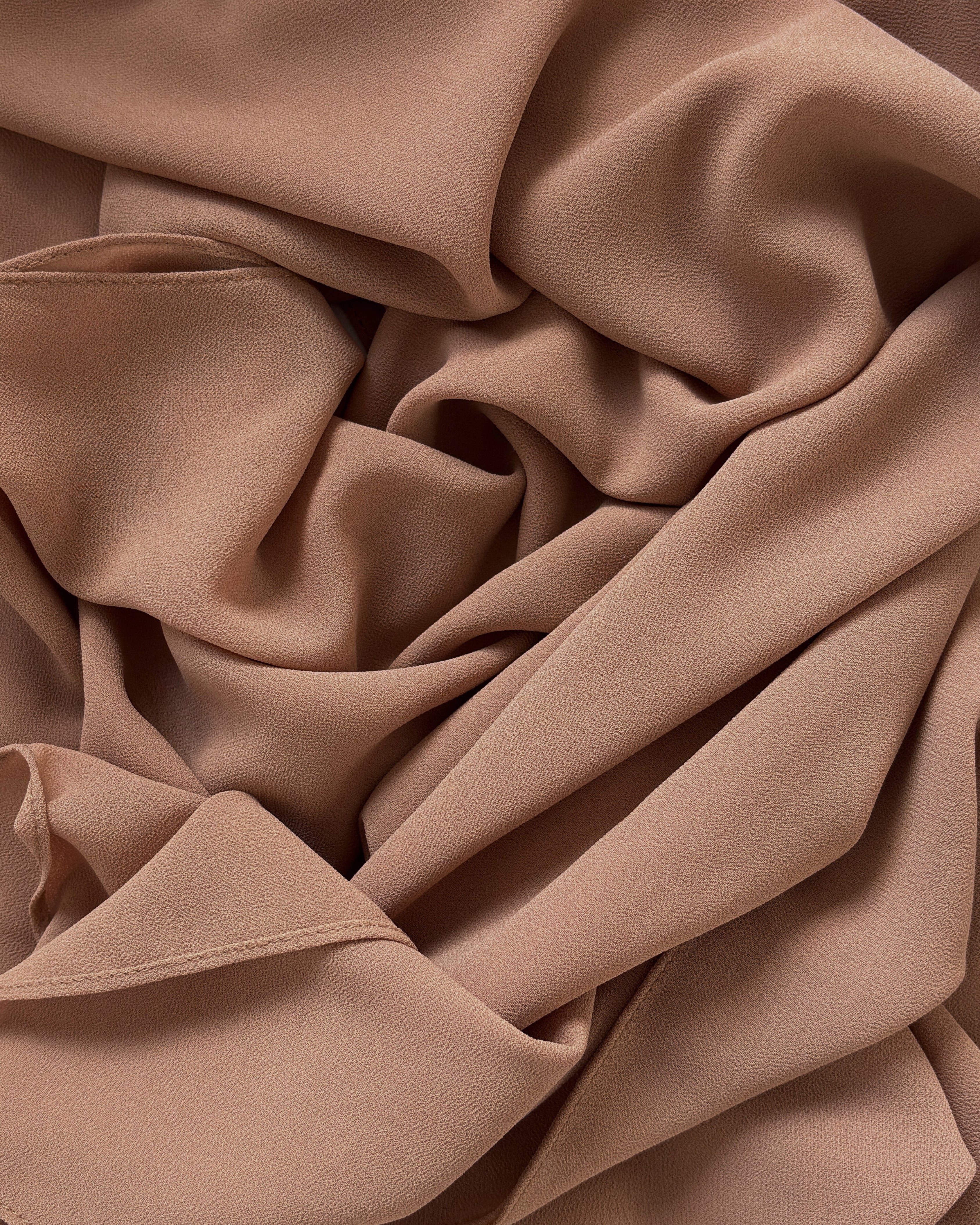 Premium Chiffon Hijab - Dusty Rose Gold
