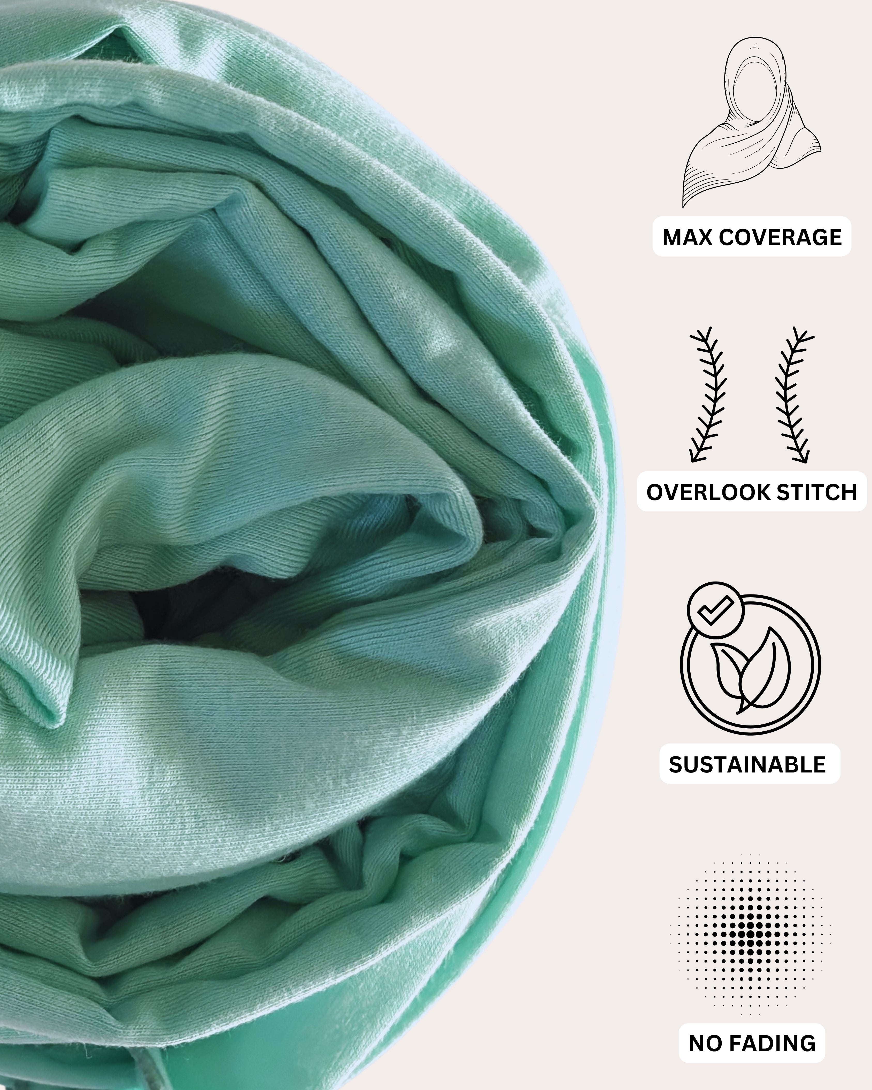 Premium Jersey Hijab - Mermaid Splash