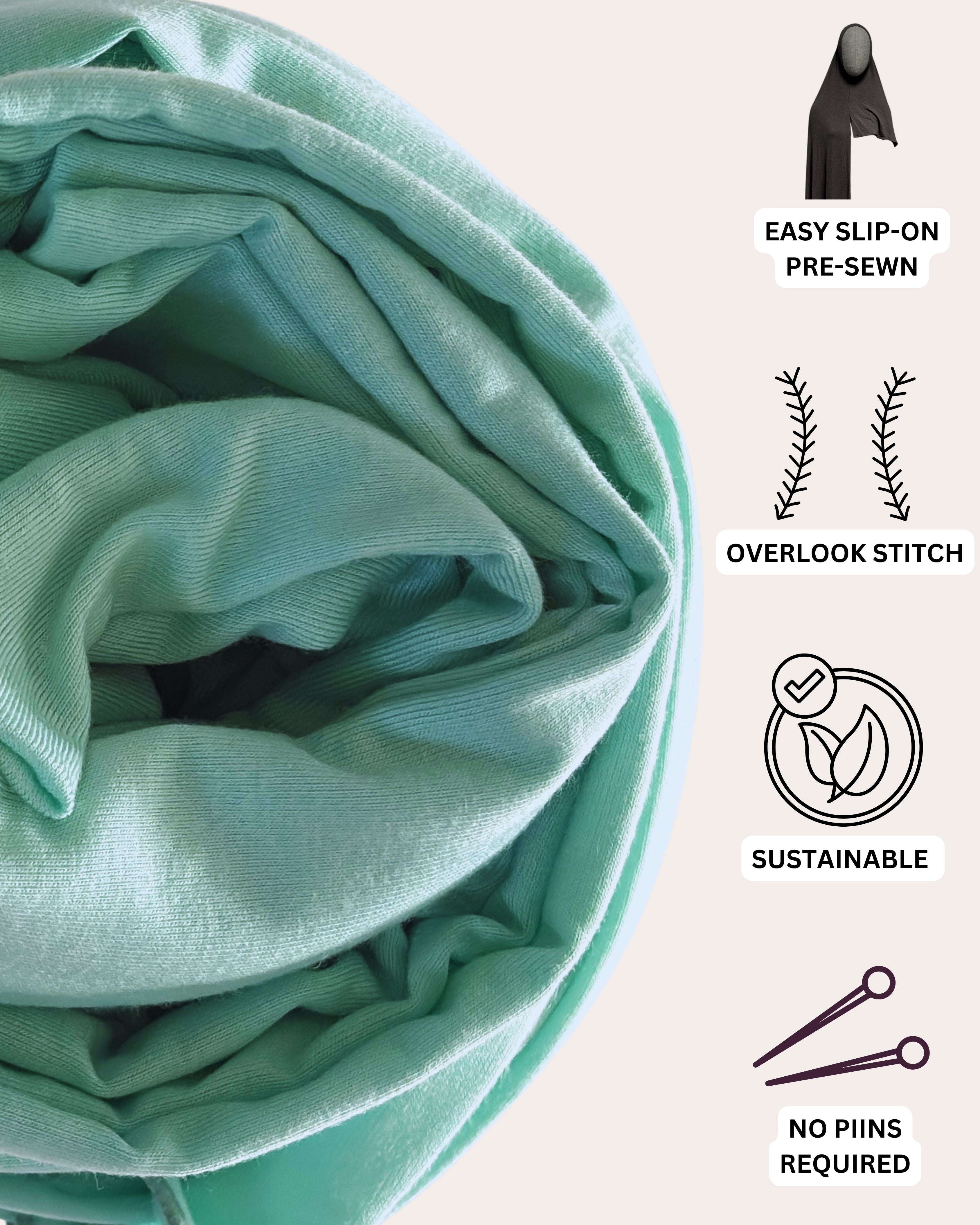 Instant Jersey Hijab - Mermaid Splash