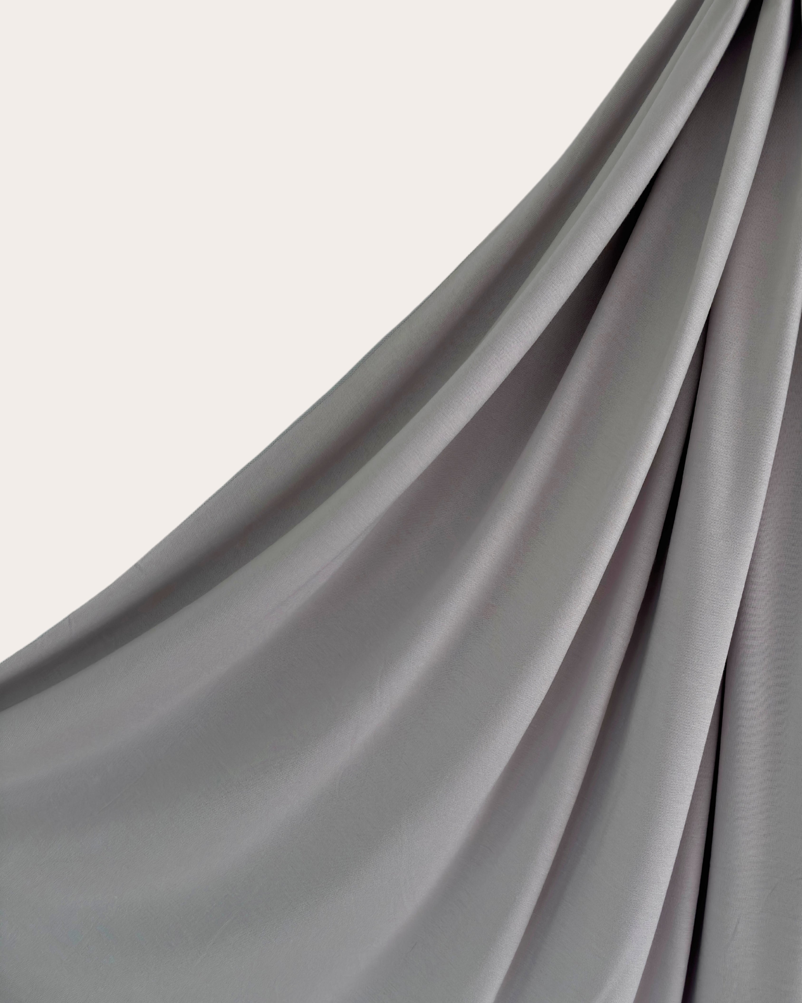 Instant Jersey Hijab - Misty Silver