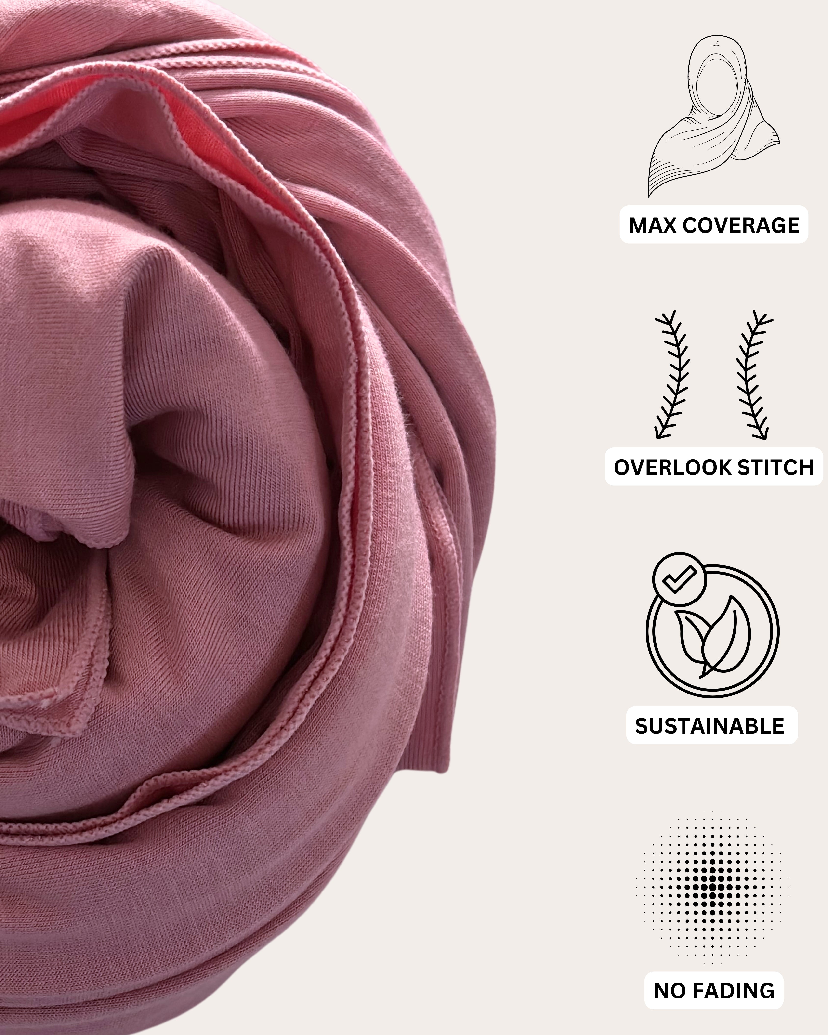 Premium Jersey Hijab - Vintage Mauve