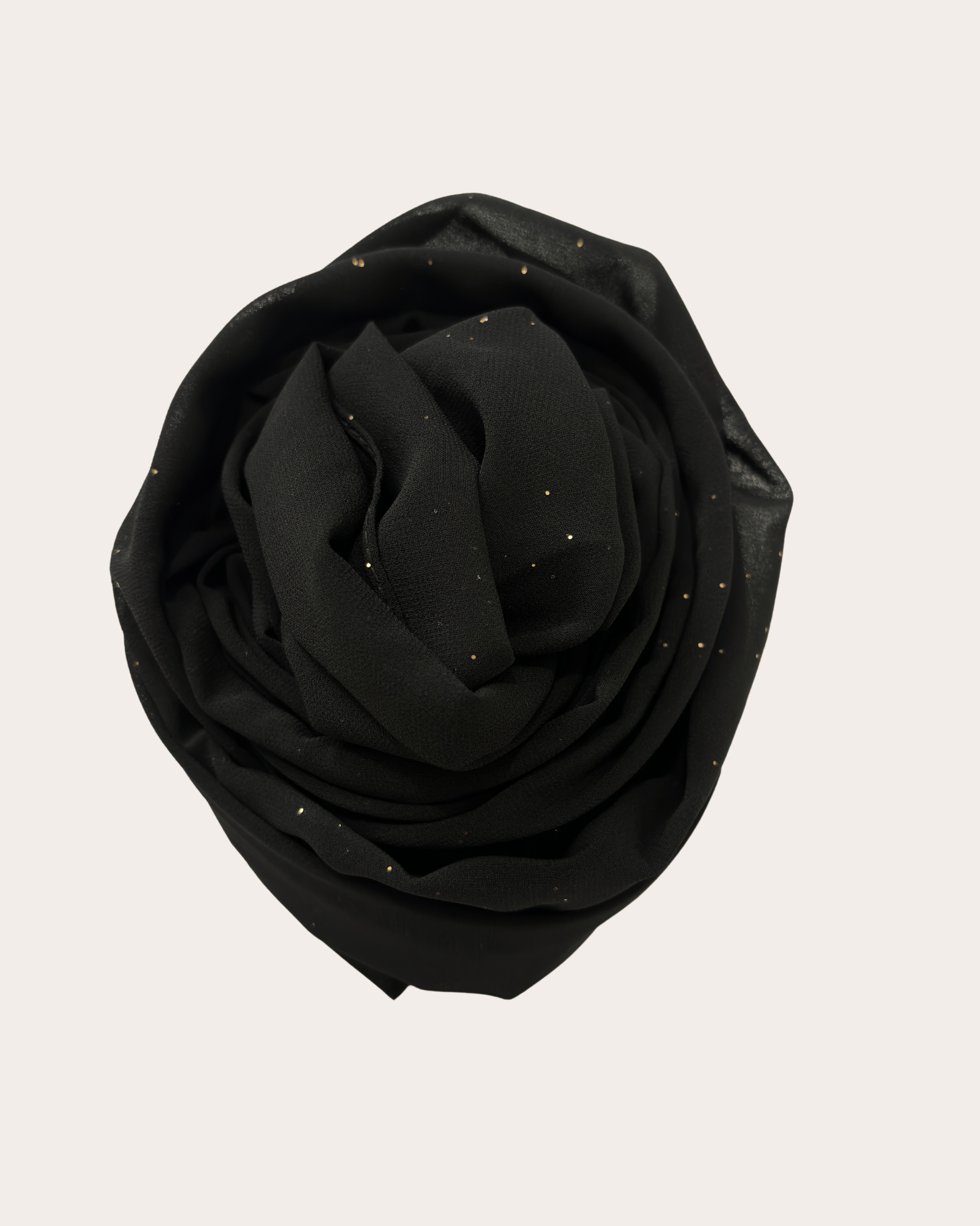 Shimmer Chiffon Hijab - Midnight Mystery