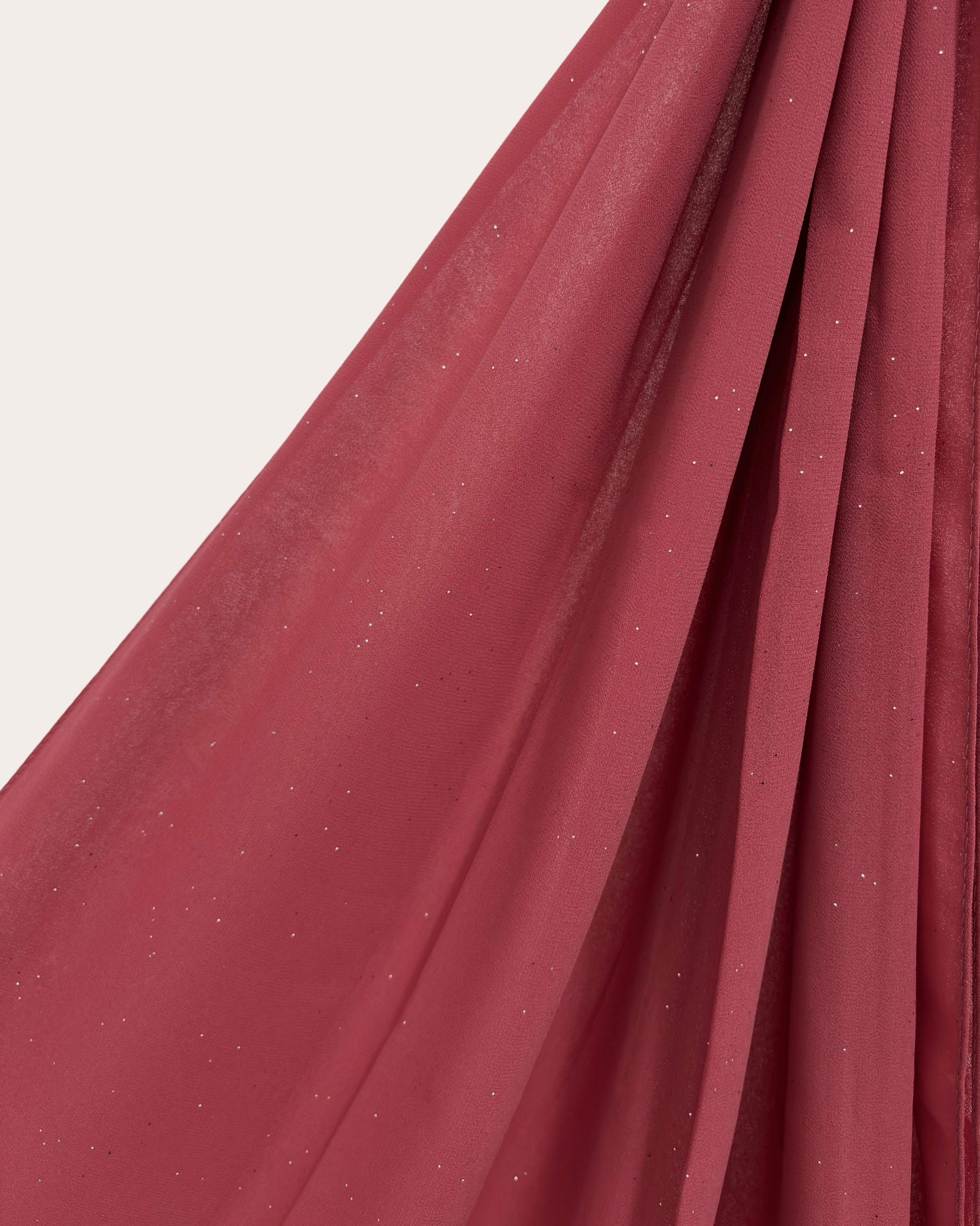 Shimmer Chiffon Hijab - Raspberry Red