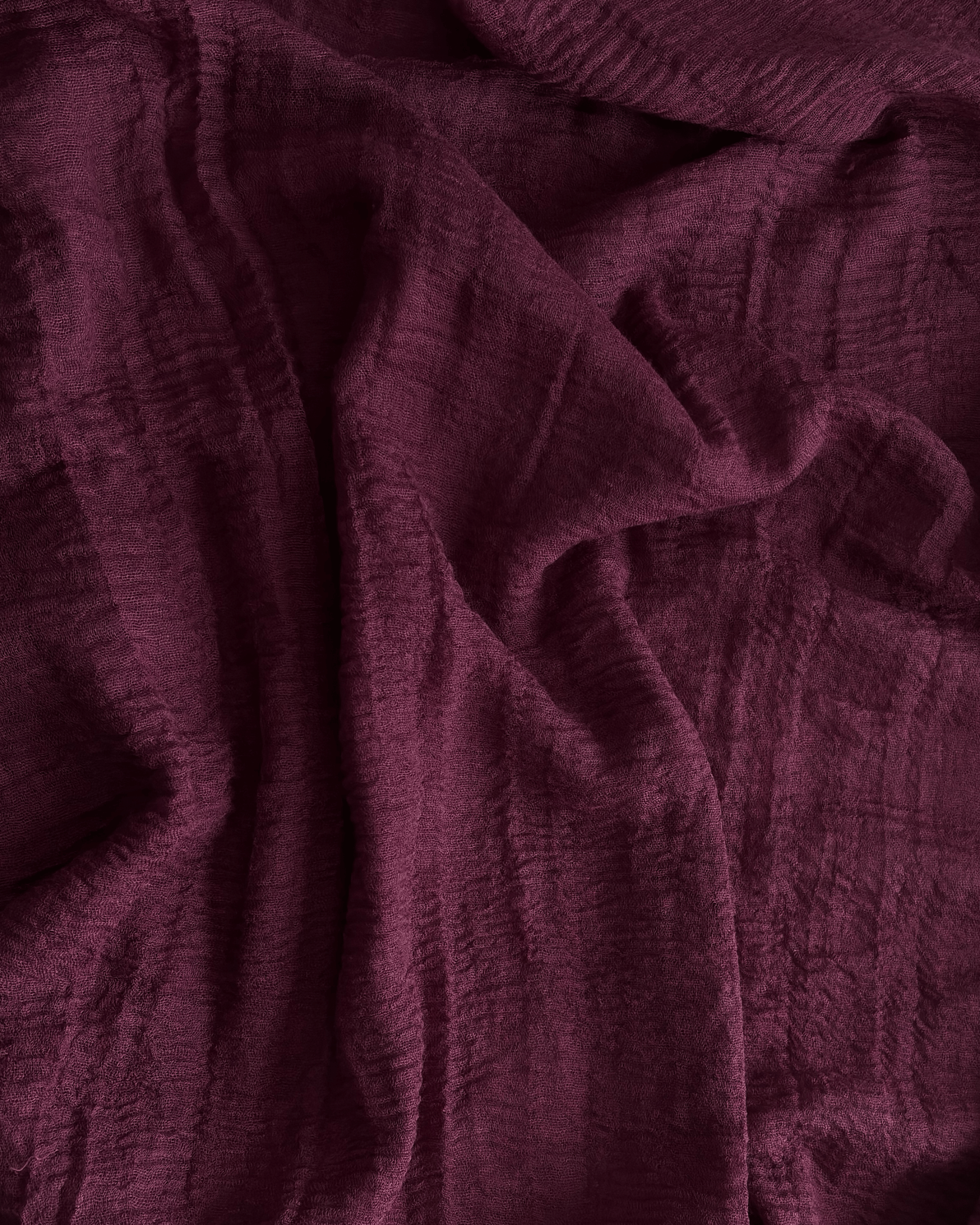 Crinkle Cotton Hijab - Mulberry Crush