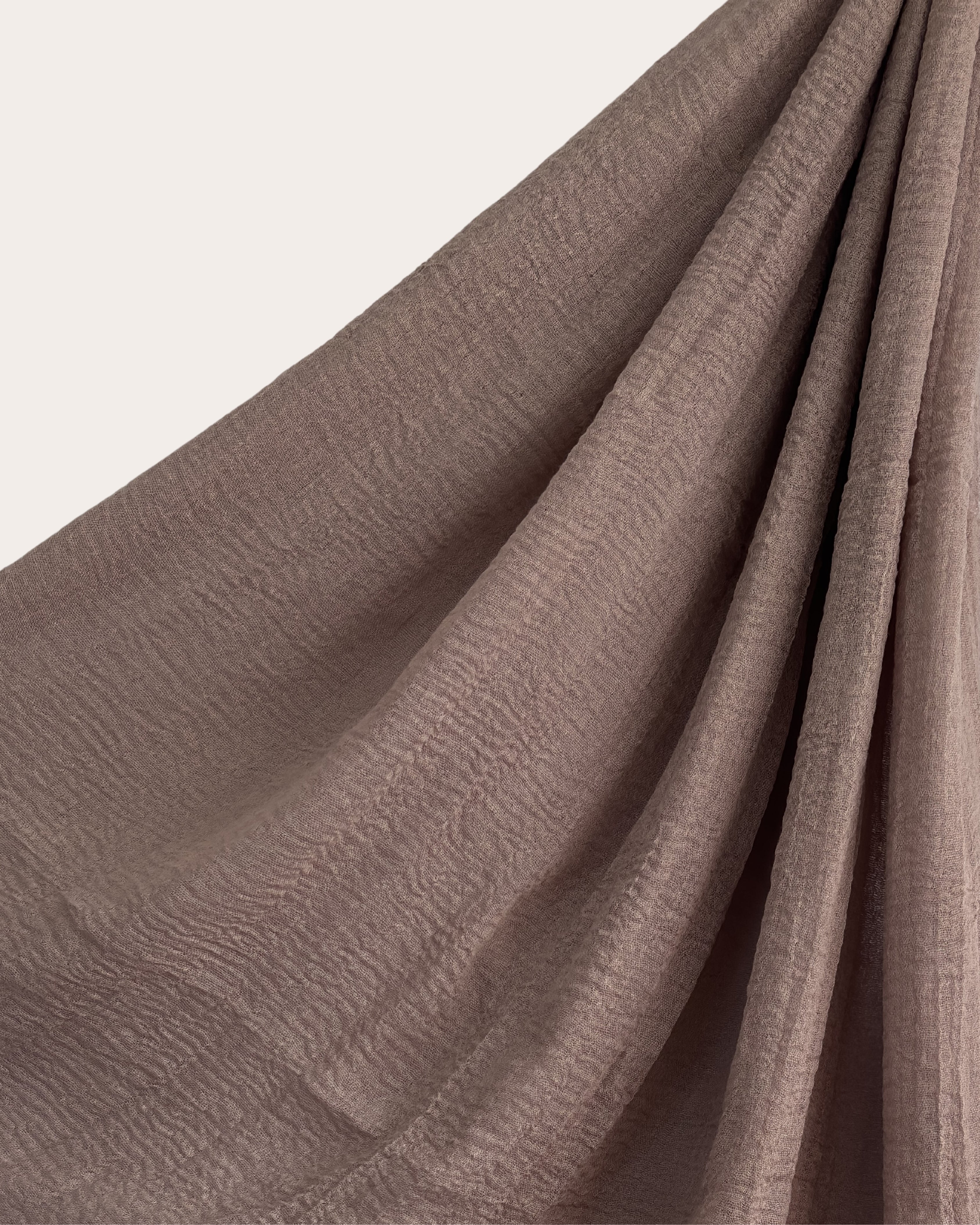 Crinkle Cotton Hijab - Antique Taupe