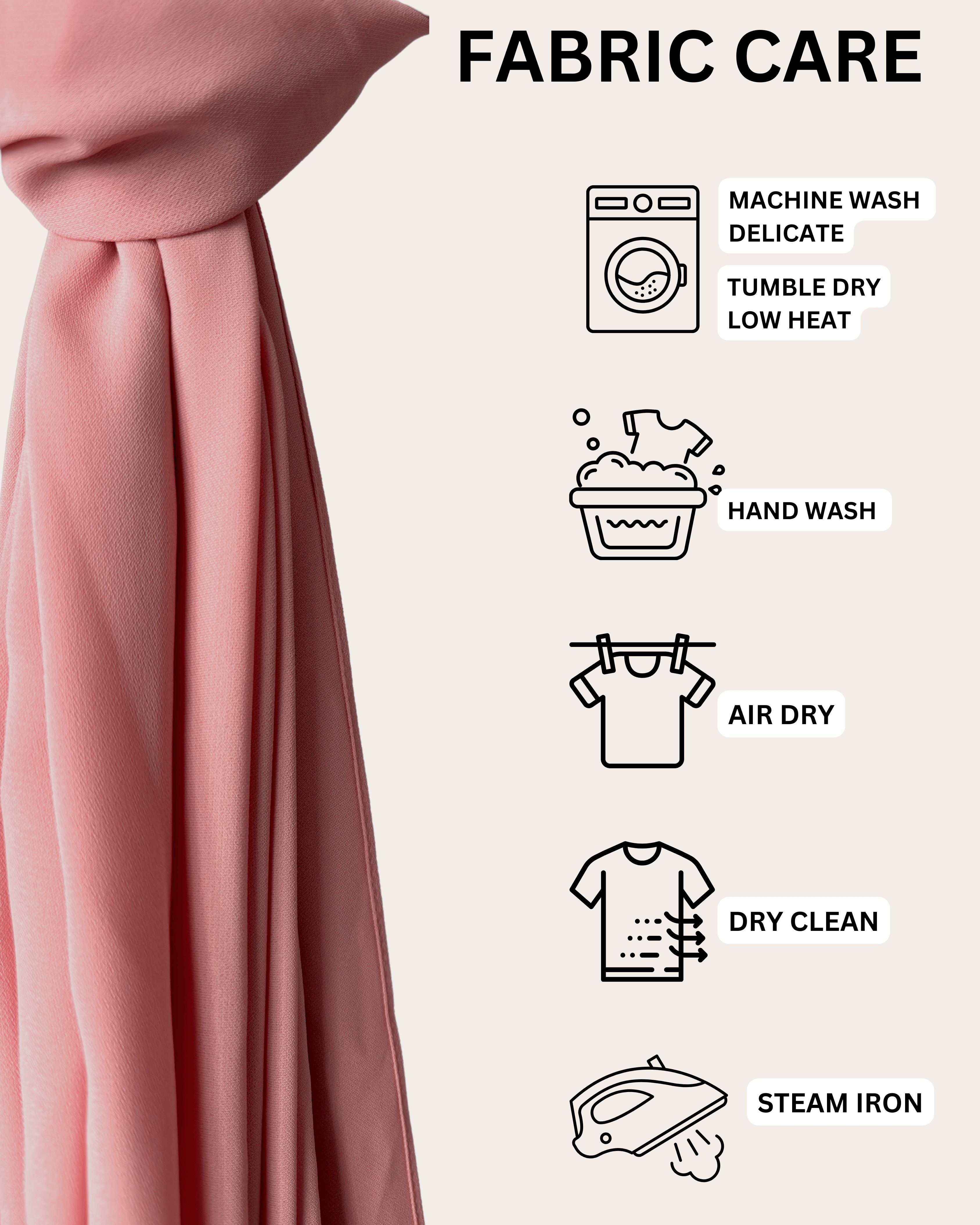 Diamond Chiffon Hijab - Salmon