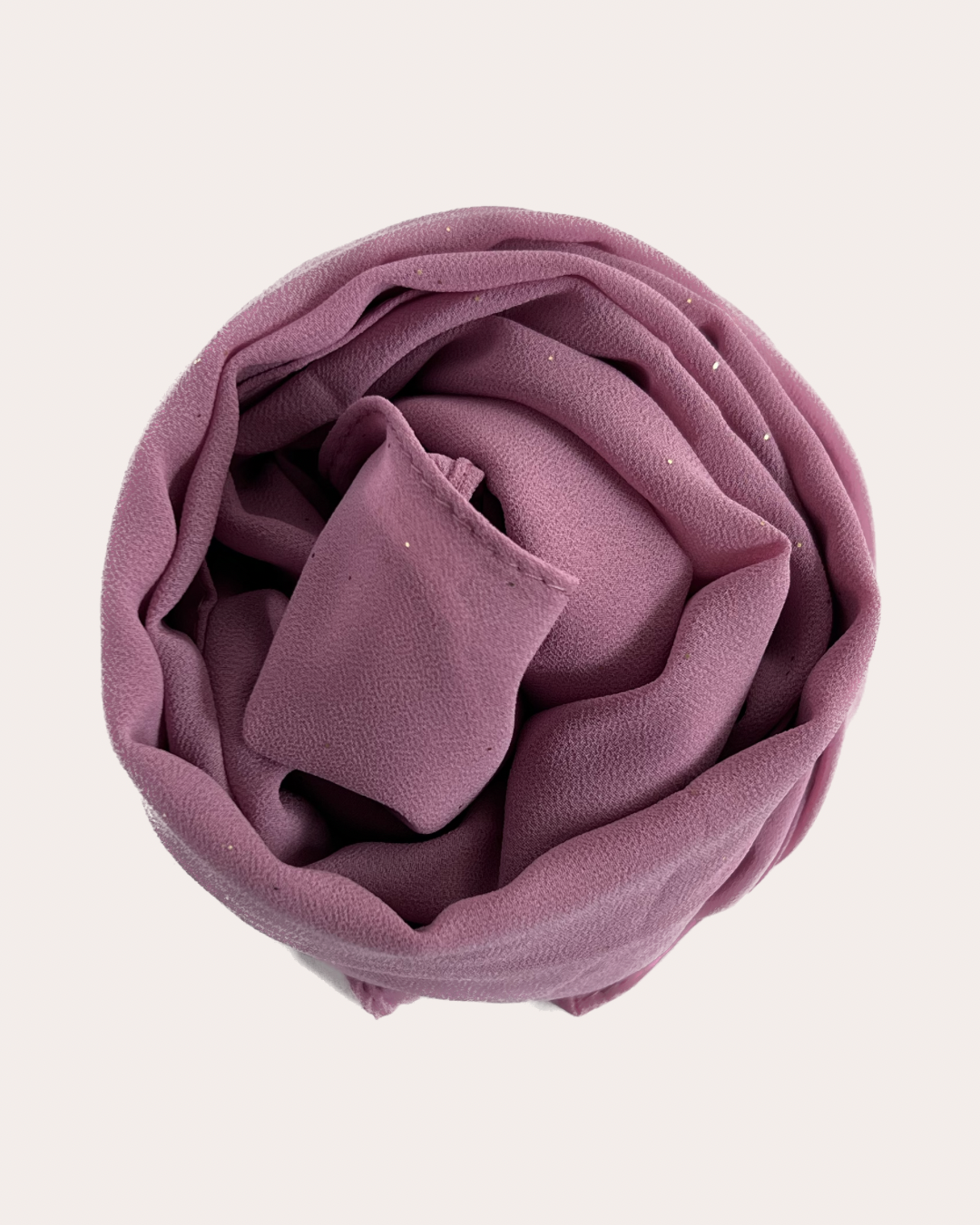 Shimmer Chiffon Hijab - Dusty Rose