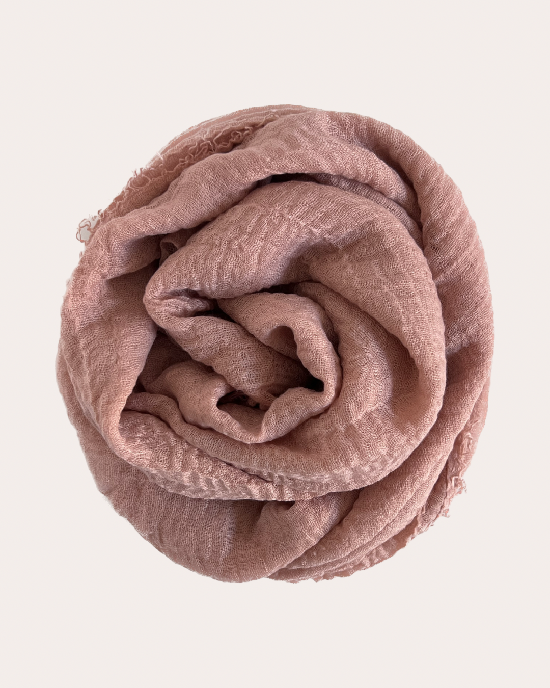 Crinkle Cotton Hijab - Apricot Breeze