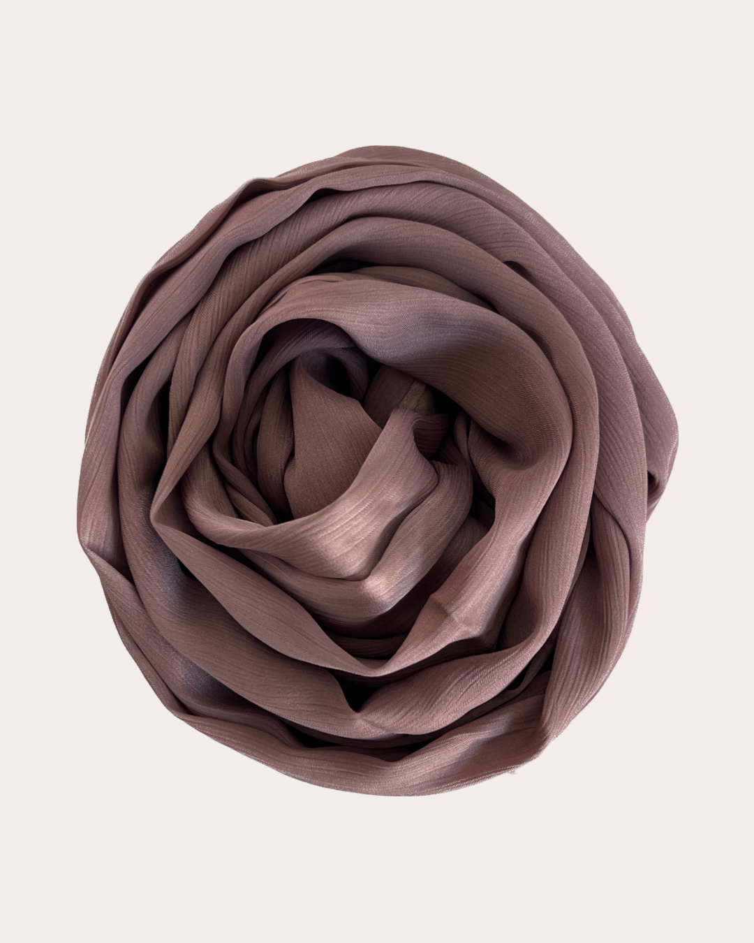 Crinkle Satin Hijab - Muted Rose