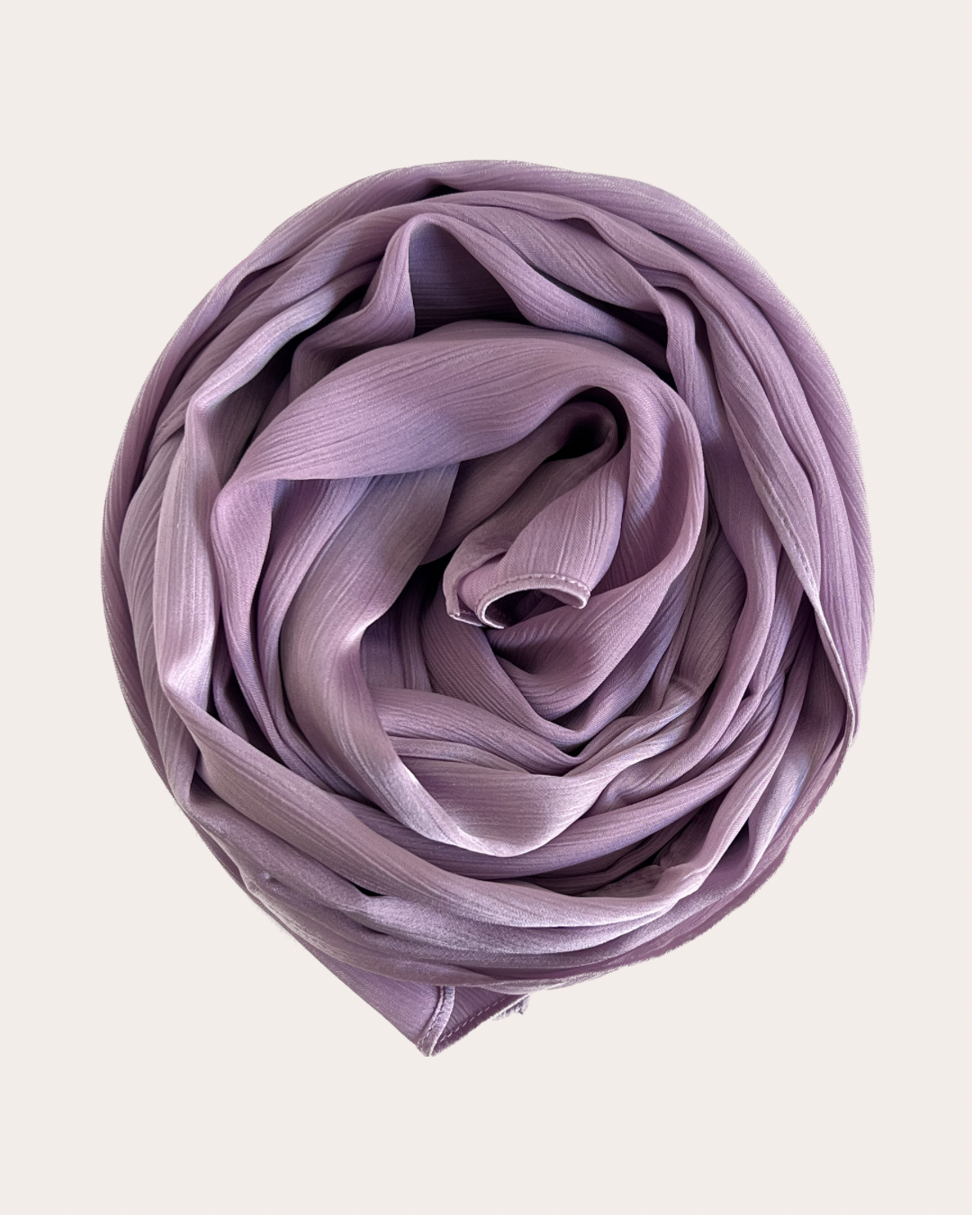 Crinkle Satin Hijab - Lilac Mist